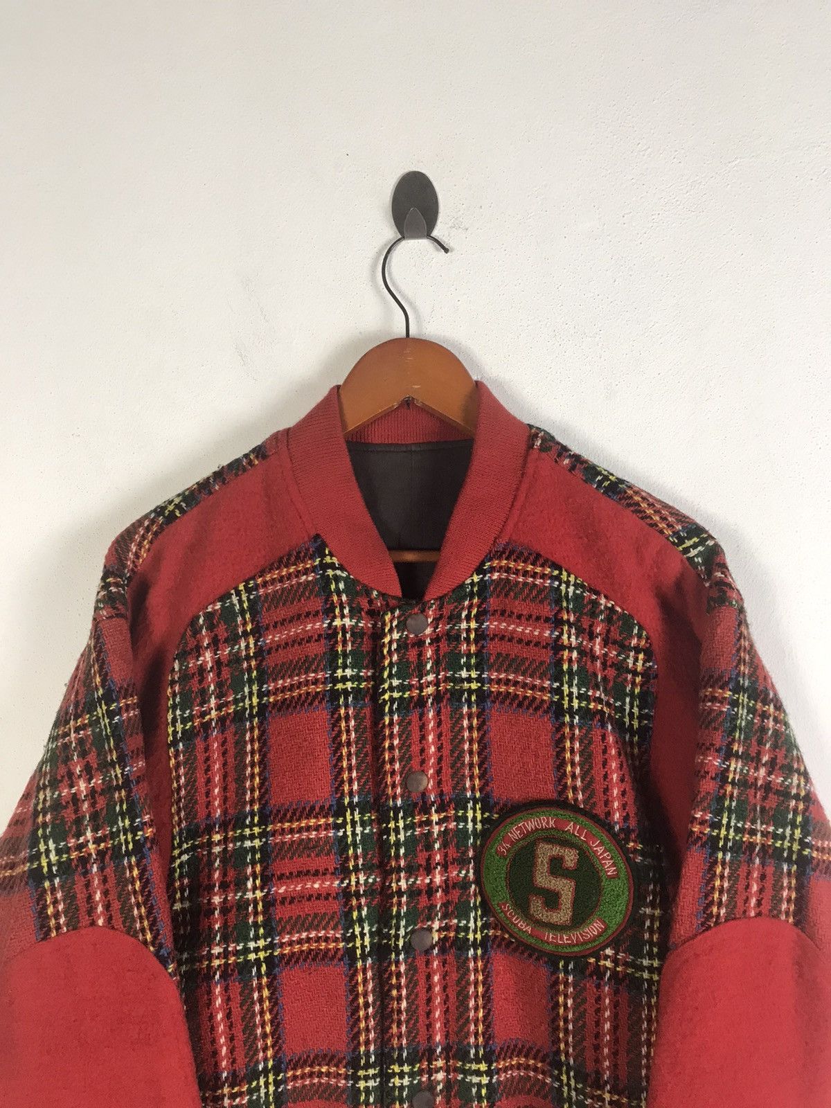 Kapital Vintage Scuba Television Japan Plaid Wool Varsity Jacket Size US M / EU 48-50 / 2 - 4 Thumbnail