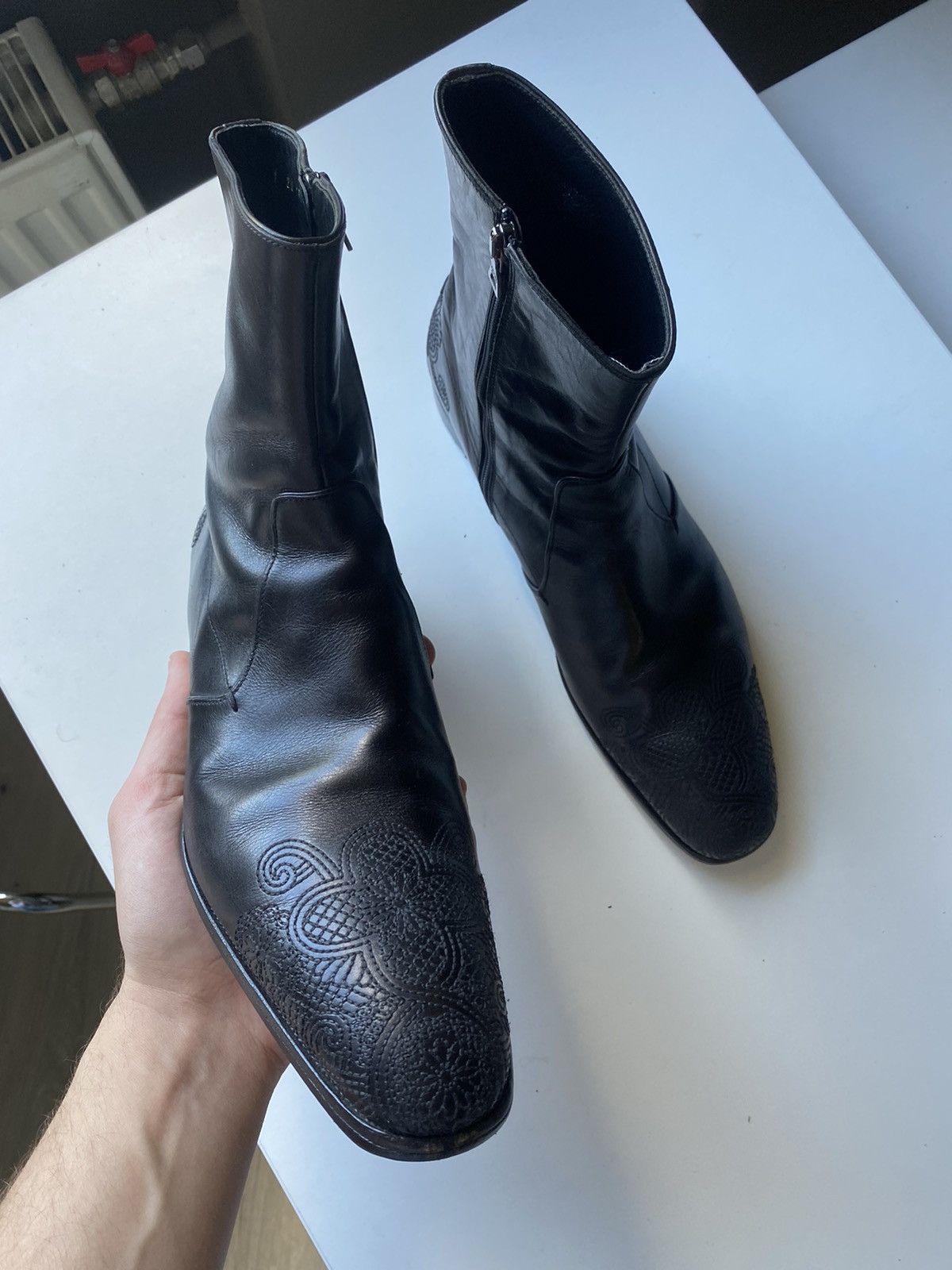 Prada Prada Chelsea Leather boots Size US 6.5 / EU 39-40 - 5 Thumbnail