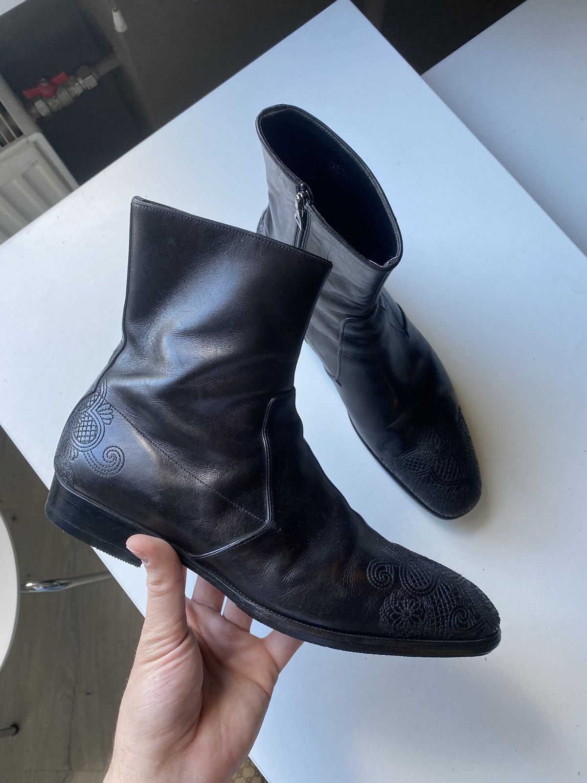 Prada Prada Chelsea Leather boots Size US 6.5 / EU 39-40 - 4 Thumbnail