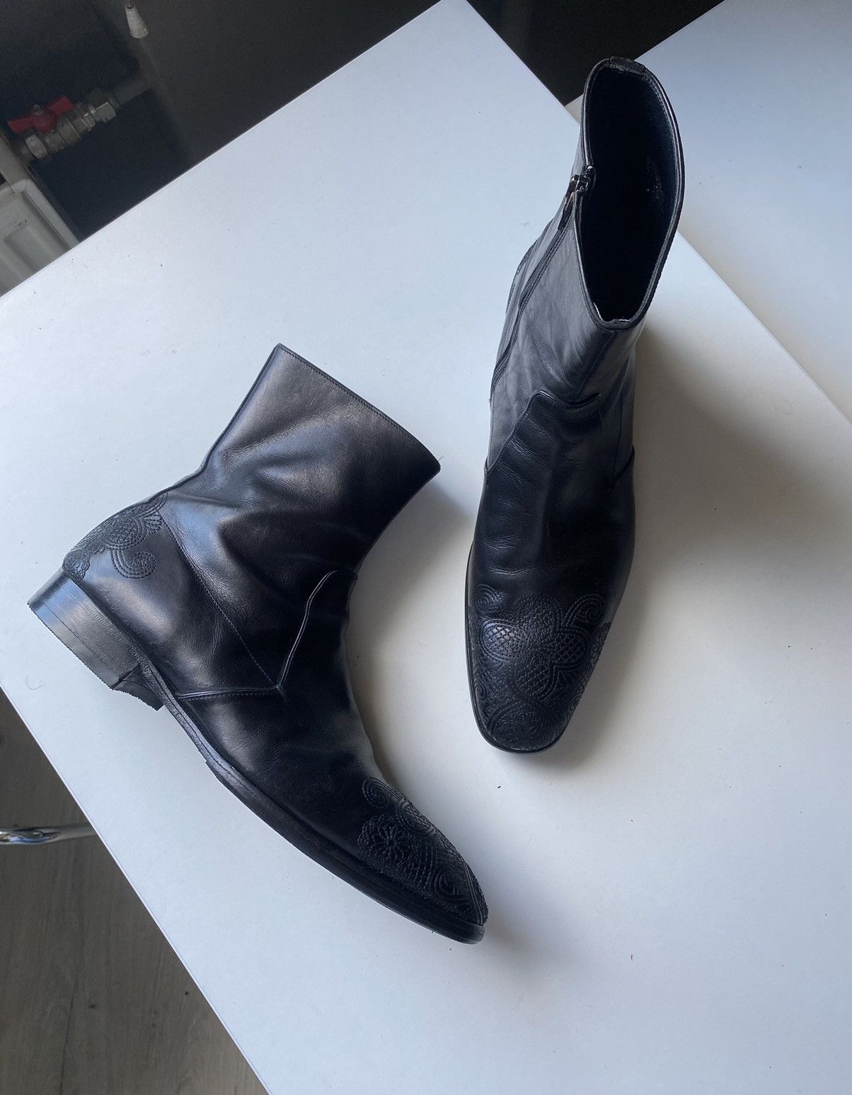 Prada Prada Chelsea Leather boots Size US 6.5 / EU 39-40 - 2 Thumbnail