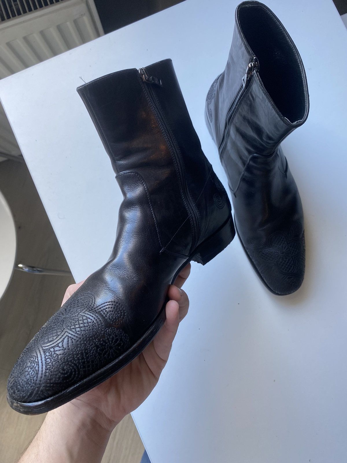 Prada Prada Chelsea Leather boots Size US 6.5 / EU 39-40 - 6 Thumbnail