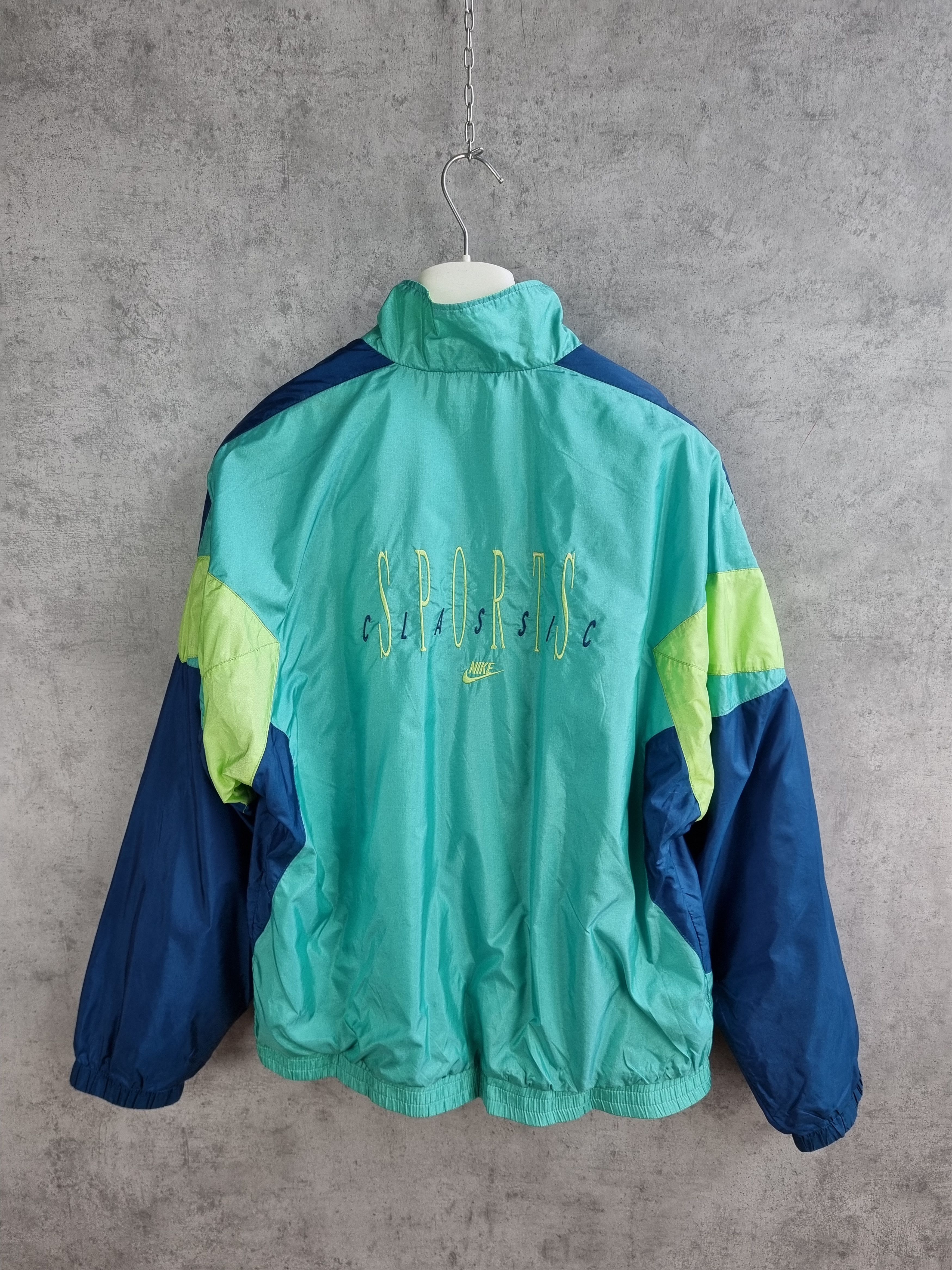 Nike × Vintage 90s NIKE Soft Nylon Vintage light track jacket Size US M / EU 48-50 / 2 - 2 Thumbnail