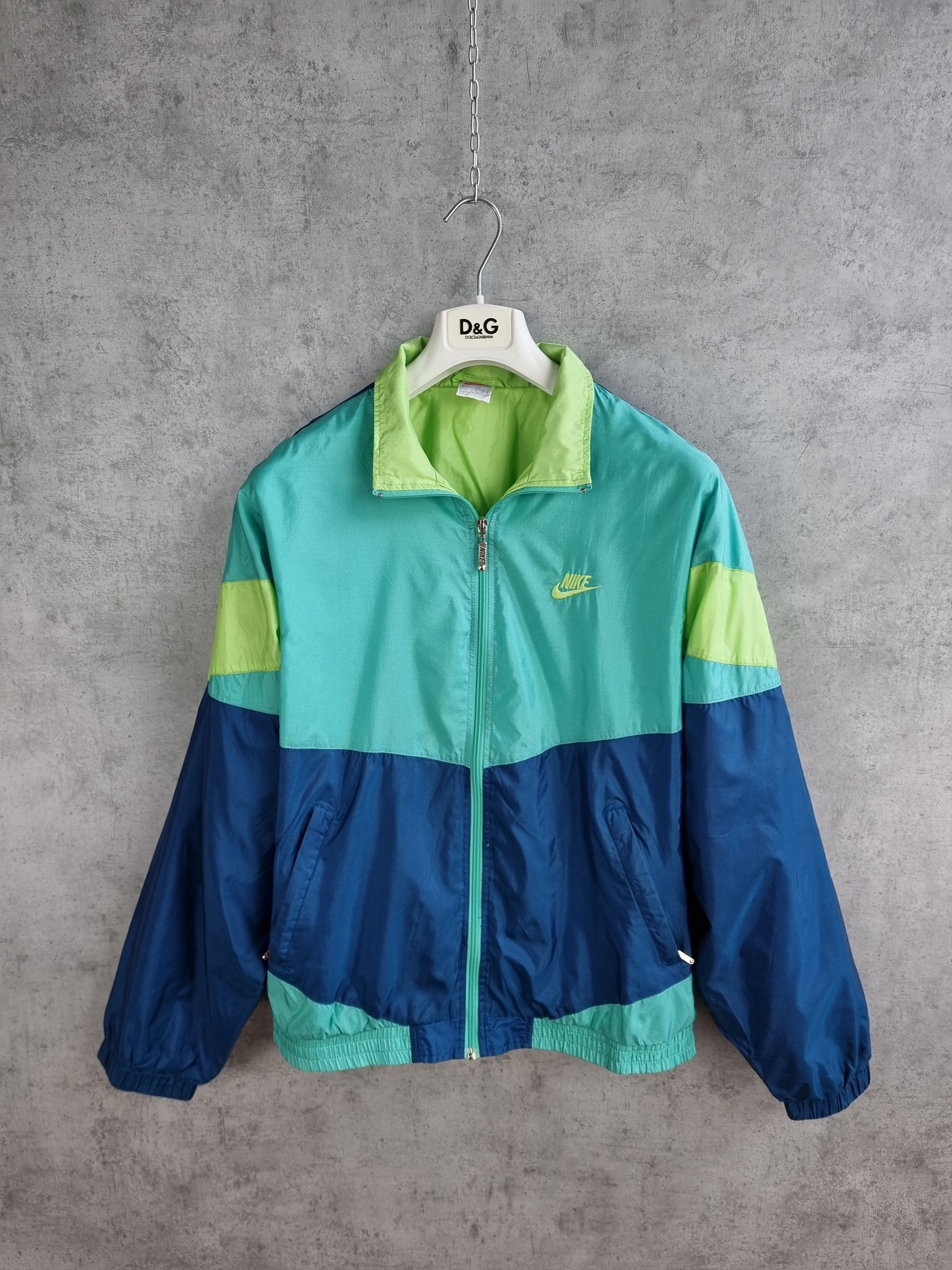 Nike × Vintage 90s NIKE Soft Nylon Vintage light track jacket Size US M / EU 48-50 / 2 - 1 Thumbnail