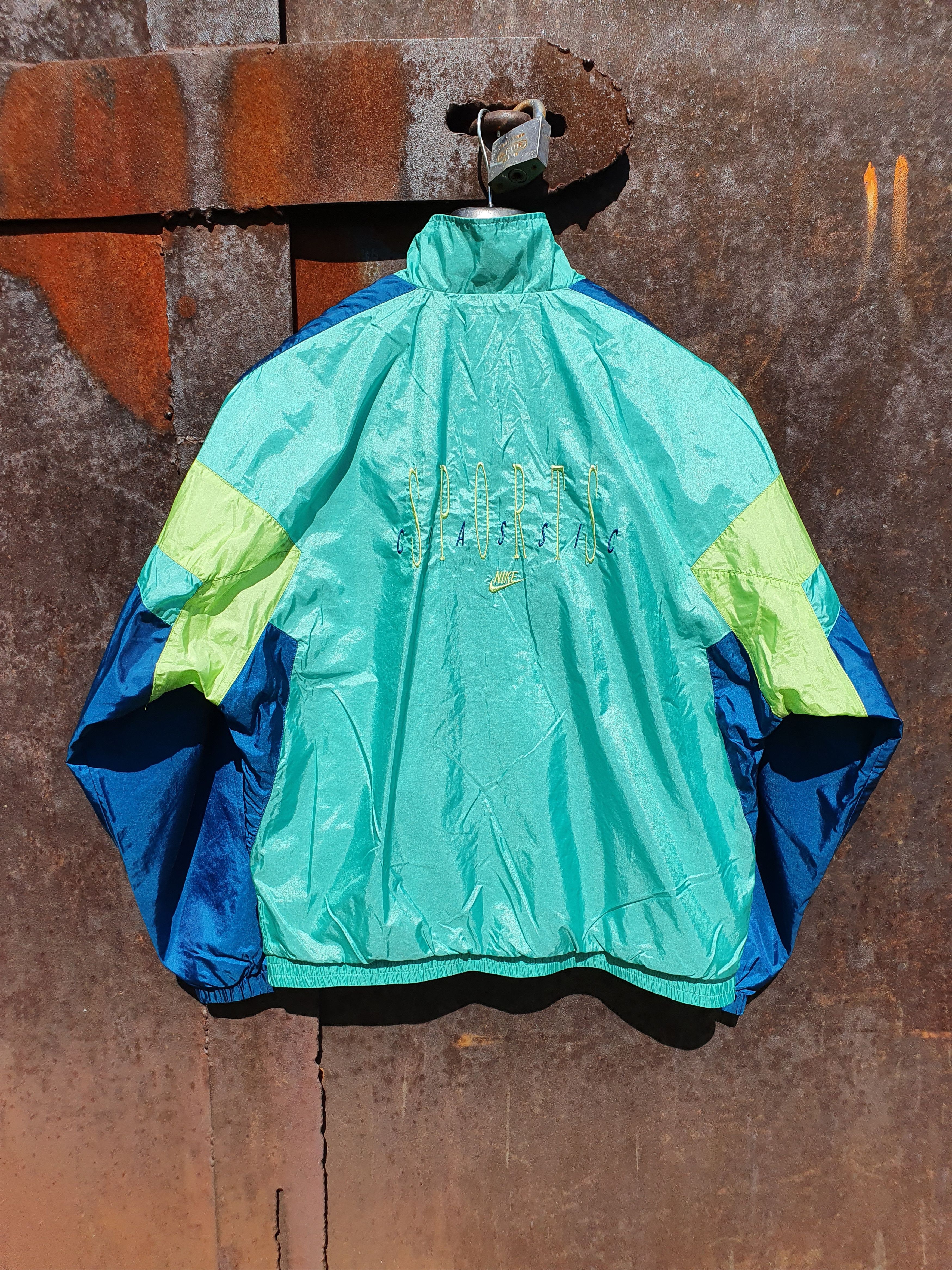 Nike × Vintage 90s NIKE Soft Nylon Vintage light track jacket Size US M / EU 48-50 / 2 - 6 Thumbnail