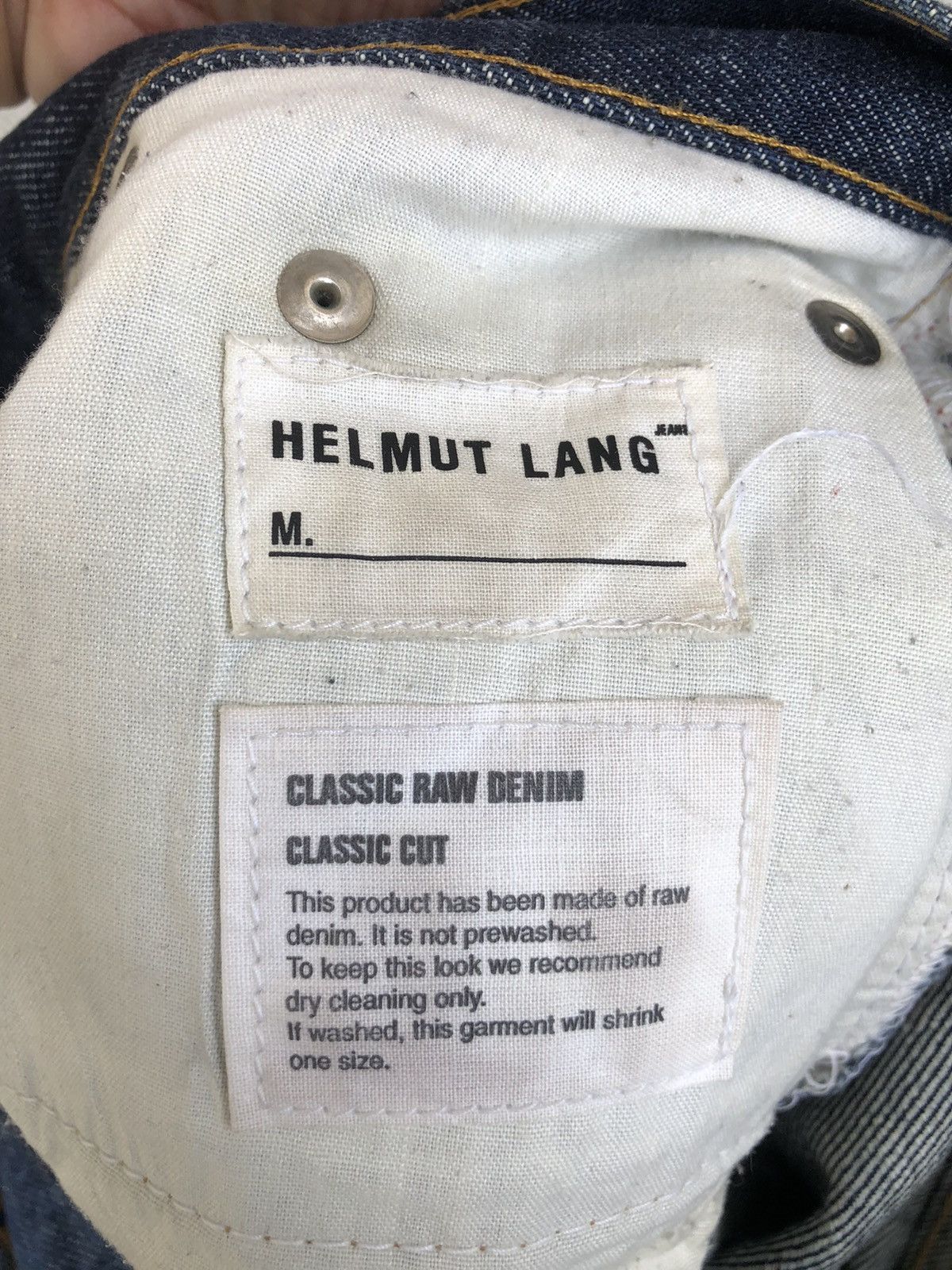 Helmut Lang Helmut Lang Jeans Classic Raw Denim Classic Cut Size US 28 / EU 44 - 19 Thumbnail