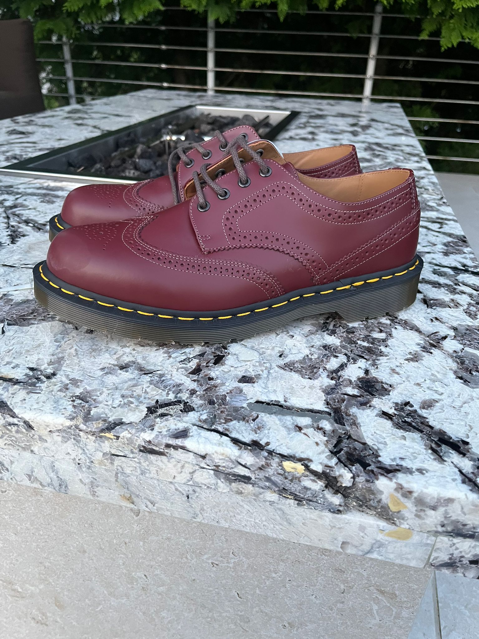 Comme des Garcons CDG x Dr Martens Derby Shoes in Bordeaux | Grailed