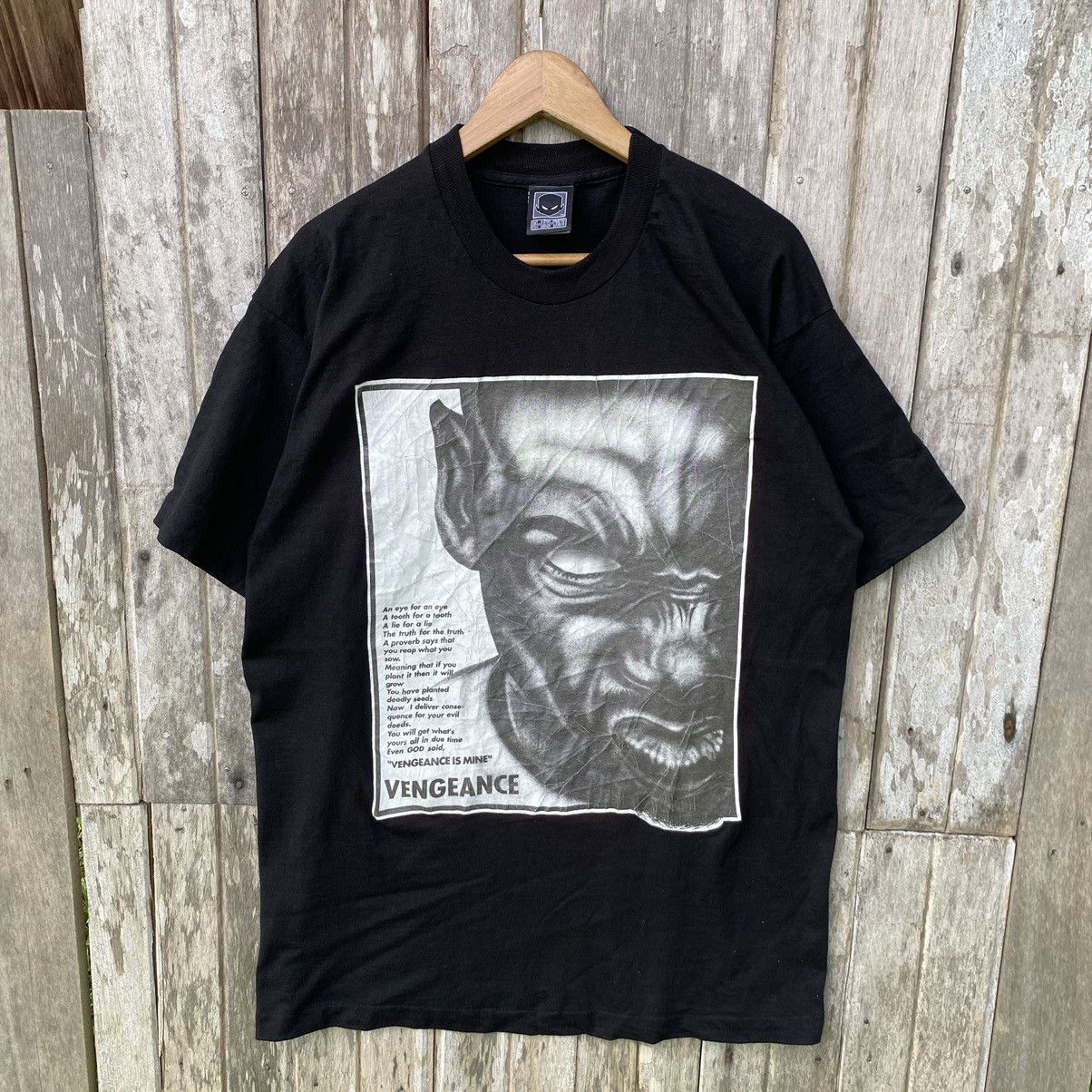 Vintage 💥SICK💥Vintage 90s Da Link Went ERD GRUNGE GRAIL TSHIRT Size US XL / EU 56 / 4 - 1 Thumbnail