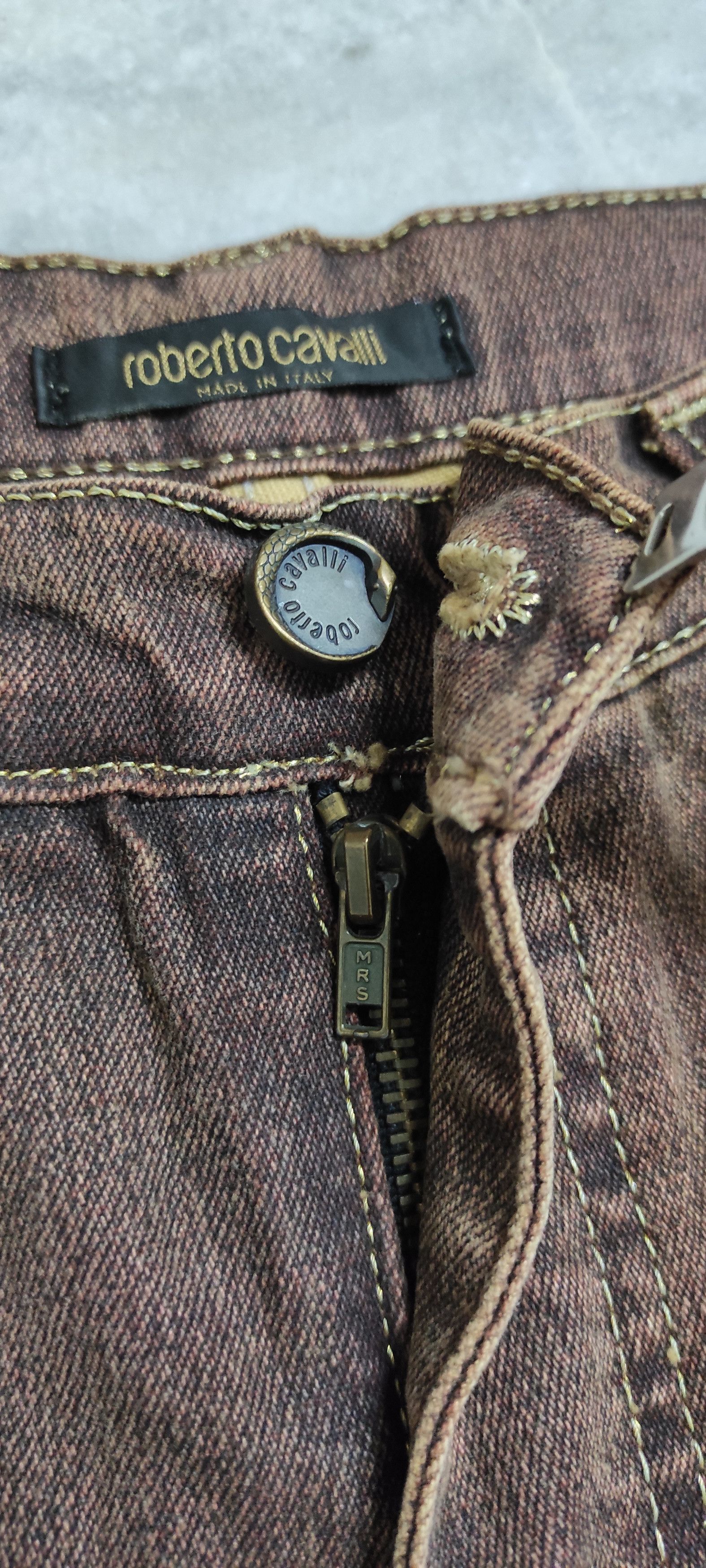 Roberto Cavalli Archive 90's ROBERTO CAVALLI SNAKES Jeans fashion runaways Size 29" - 8 Thumbnail