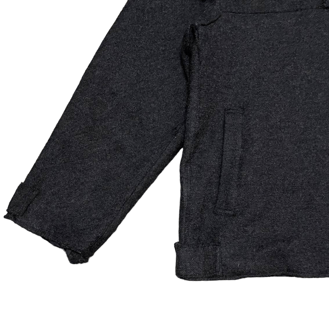 Tete Homme Tete Homme Issey Miyake Wool Hooded Jacket Pullover Size US M / EU 48-50 / 2 - 3 Thumbnail