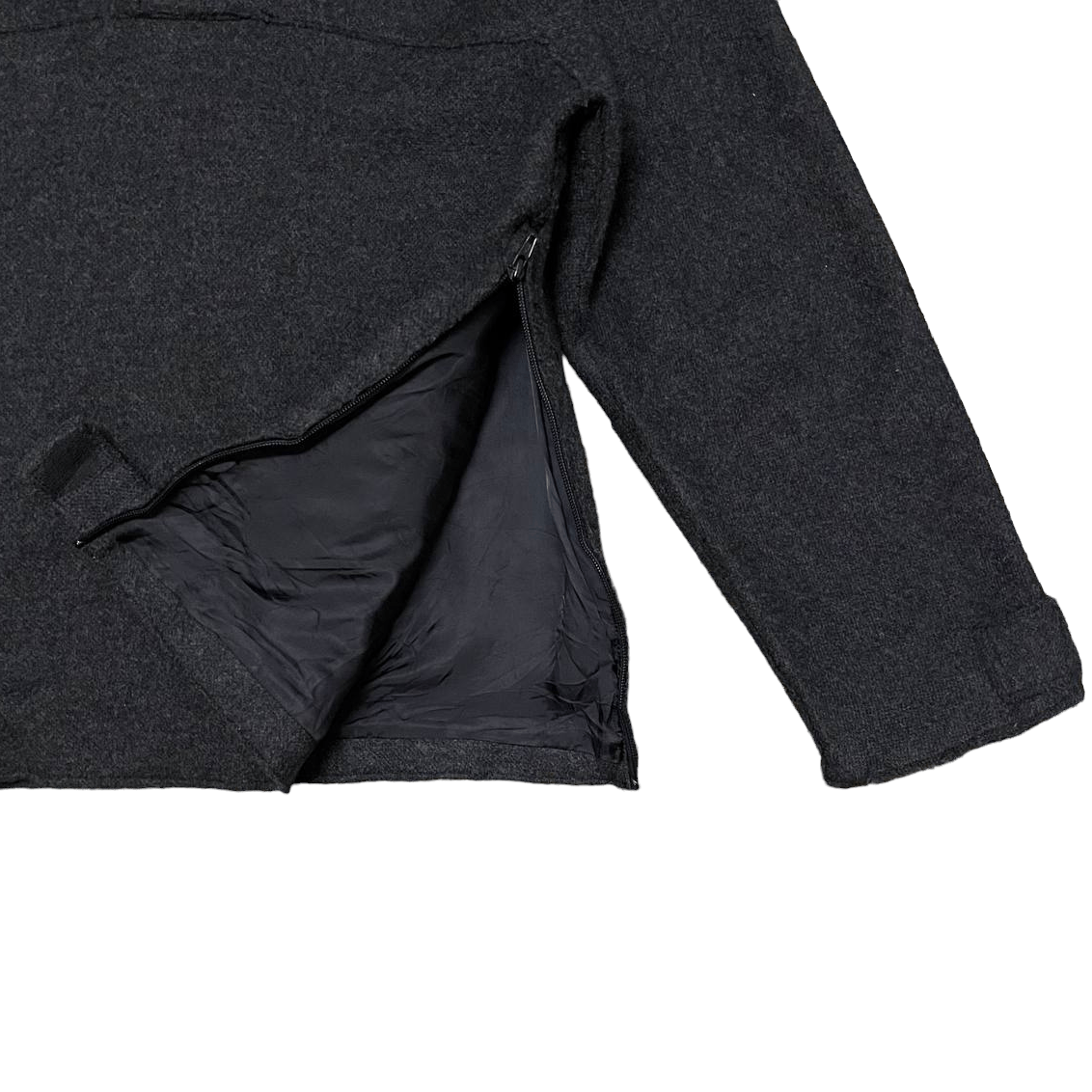 Tete Homme Tete Homme Issey Miyake Wool Hooded Jacket Pullover Size US M / EU 48-50 / 2 - 6 Thumbnail