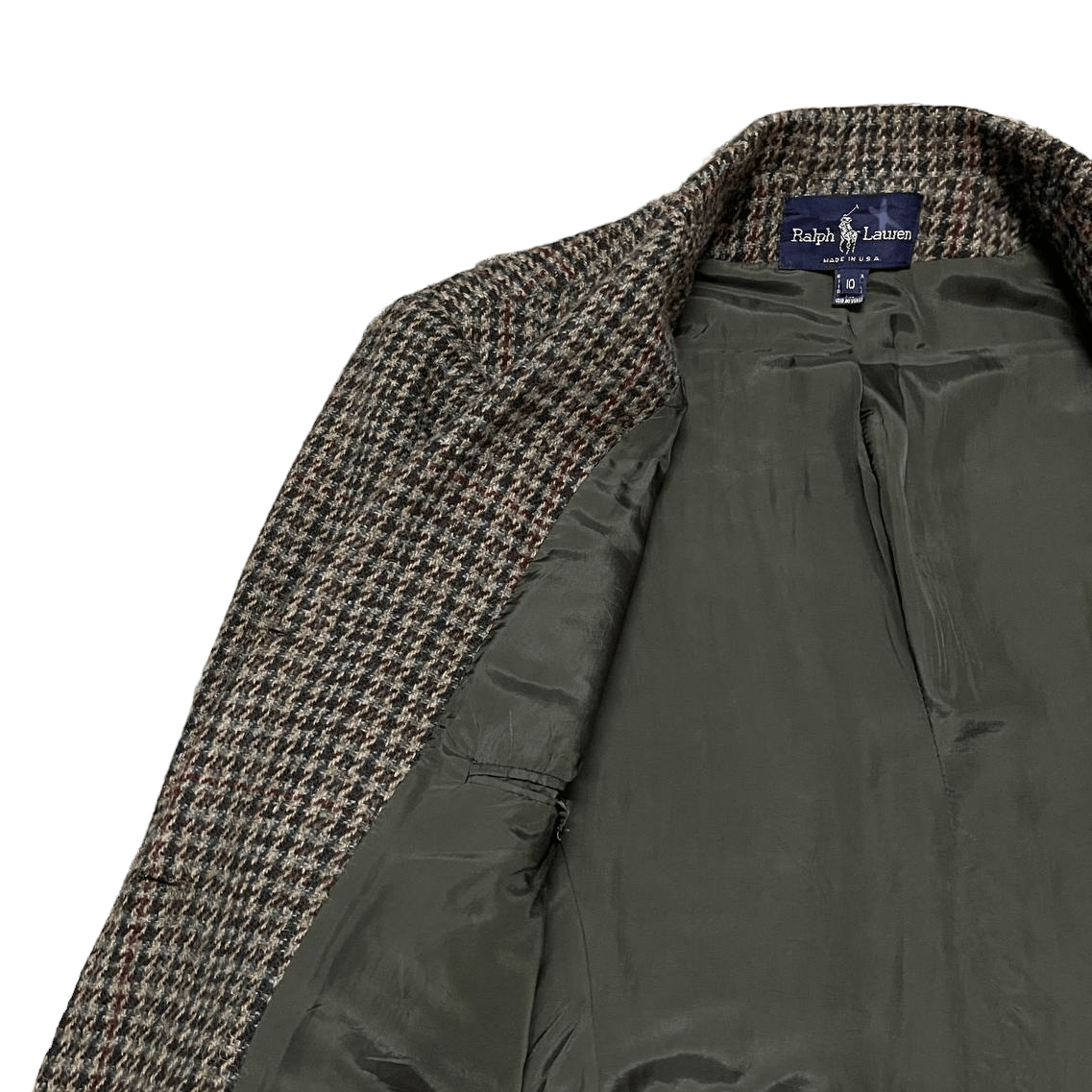 Ralph Lauren Vintage Ralph Lauren Wool Tweed Coat Blazer Jacket Size US S / EU 44-46 / 1 - 7 Thumbnail
