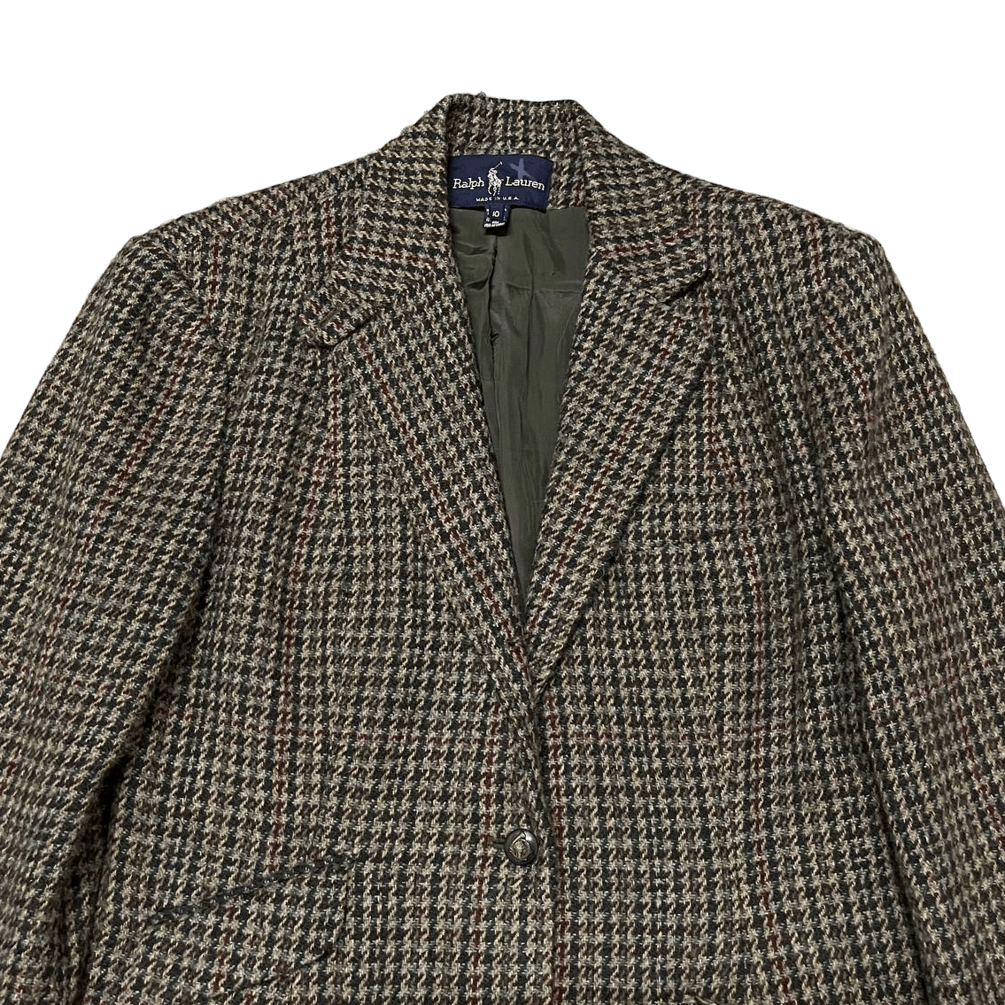 Ralph Lauren Vintage Ralph Lauren Wool Tweed Coat Blazer Jacket Size US S / EU 44-46 / 1 - 2 Thumbnail