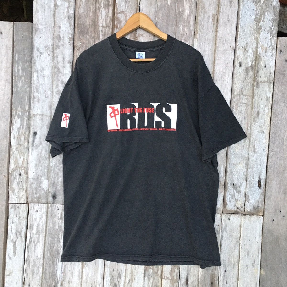 Vintage Thrashed Faded Vintage 90s Red Dragon Skateboard ERD GRUNGE Size US XL / EU 56 / 4 - 6 Thumbnail
