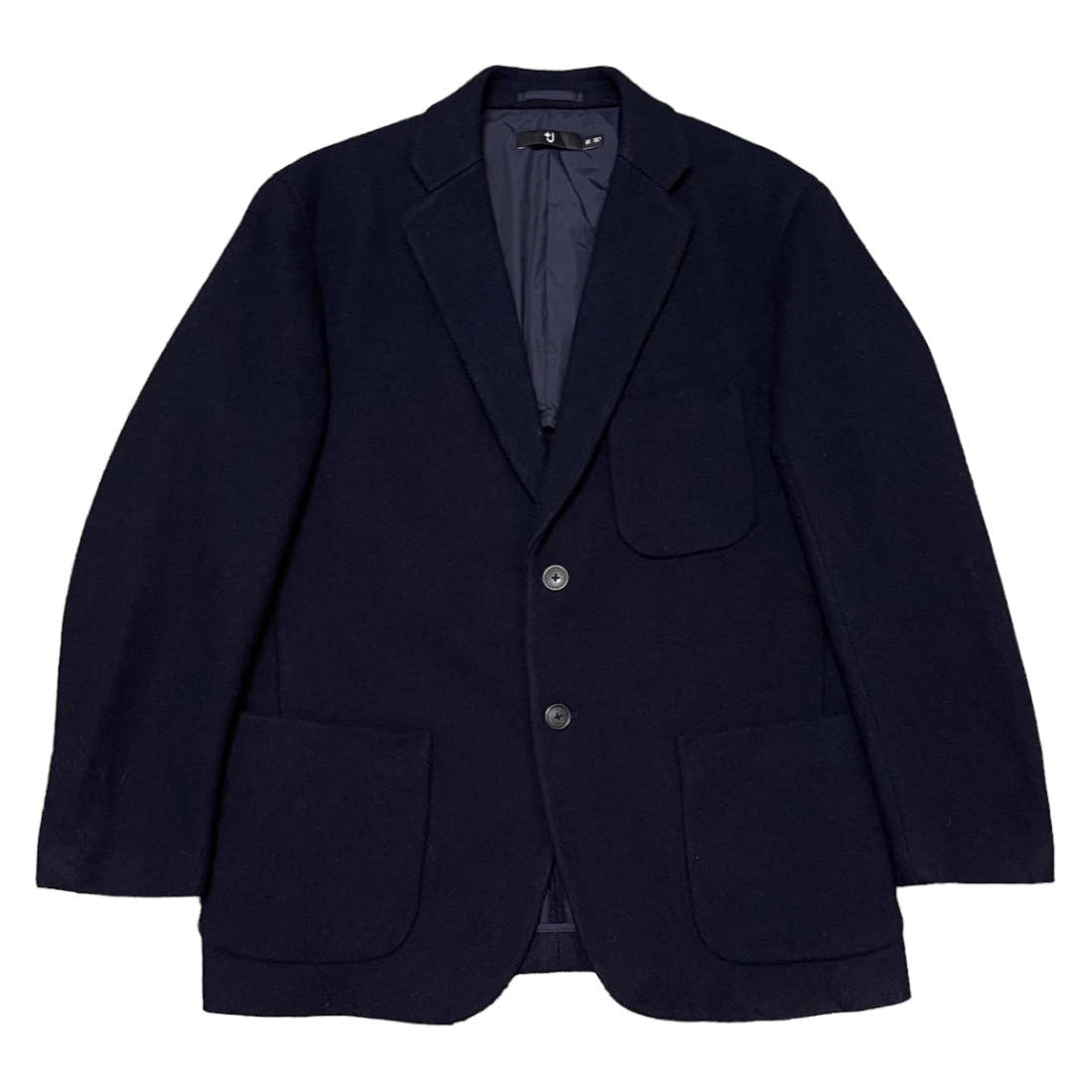 image of Jil Sander x Uniqlo Jill Sander +J Uniqlo Wool Coat Jacket in Navy, Men's (Size Medium)