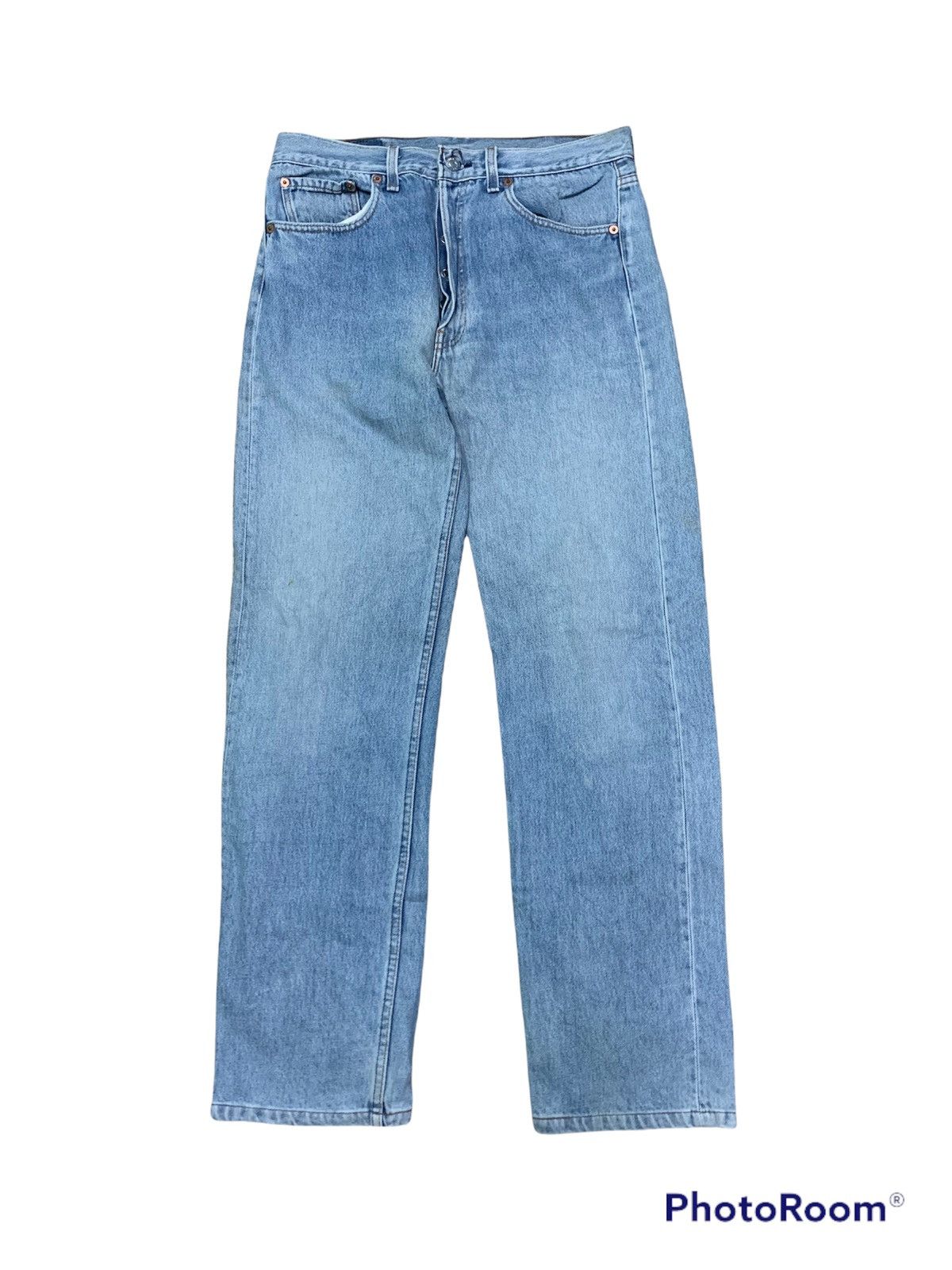 Levi's Super Rare Vintage 90’s Levi’s Single R Light Blue Jeans Size US 33 - 1 Thumbnail