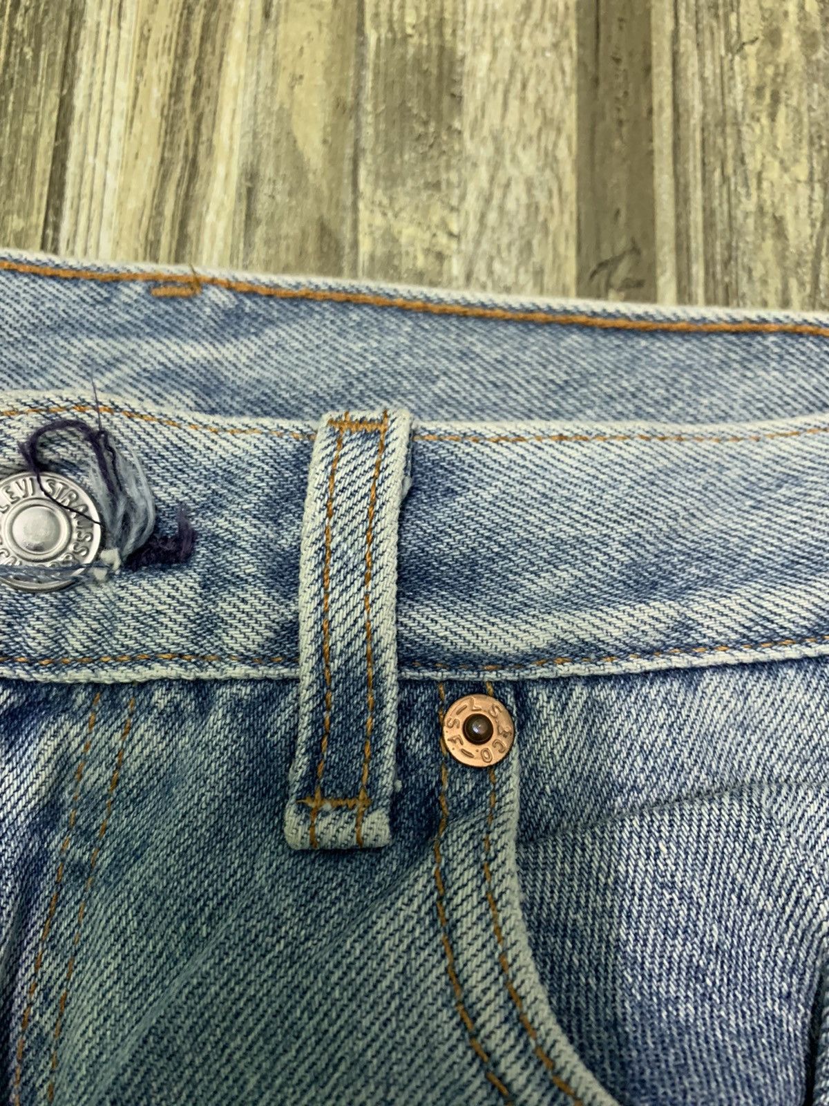 Levi's Super Rare Vintage 90’s Levi’s Single R Light Blue Jeans Size US 33 - 3 Thumbnail