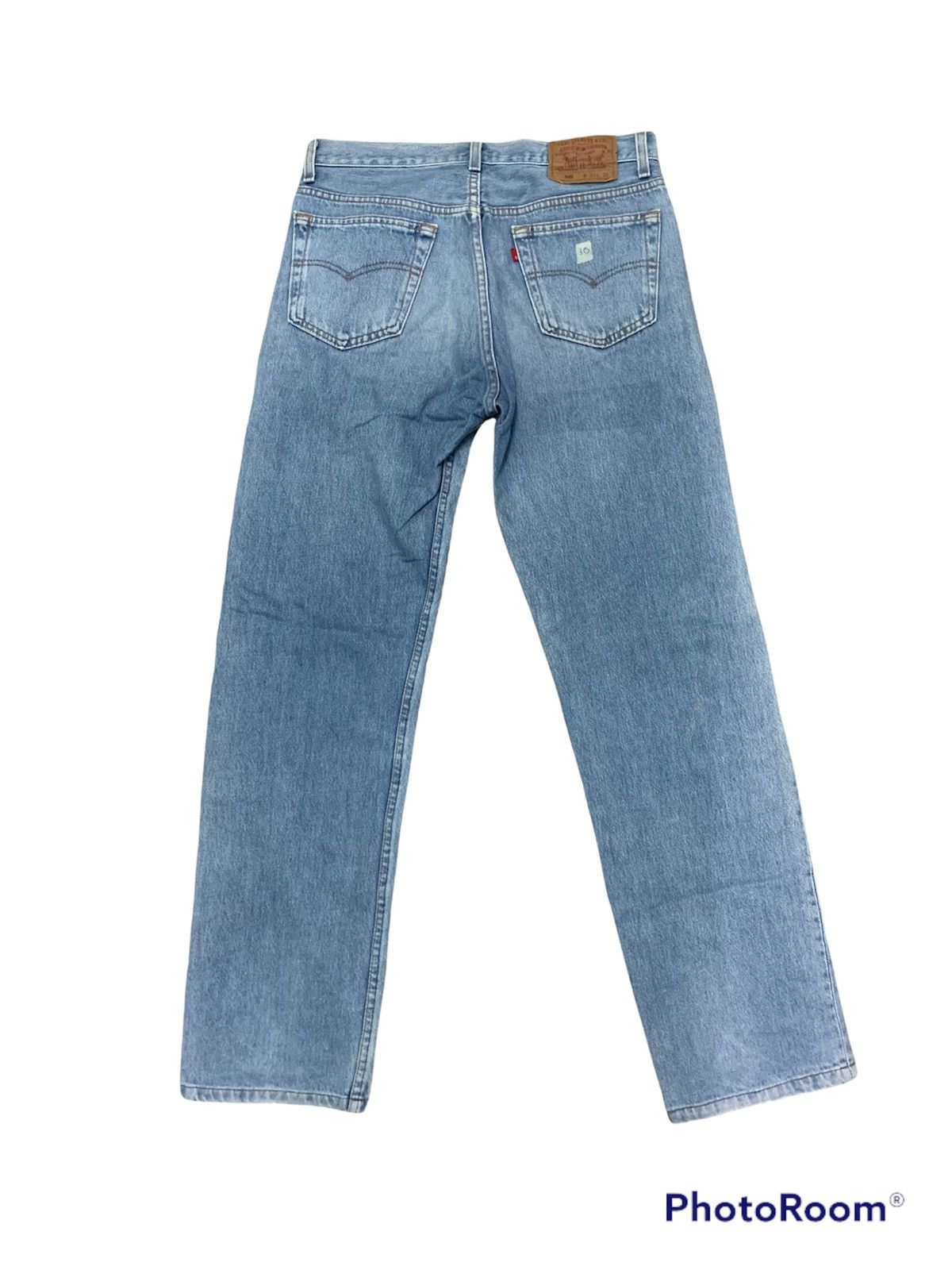 Levi's Super Rare Vintage 90’s Levi’s Single R Light Blue Jeans Size US 33 - 2 Thumbnail