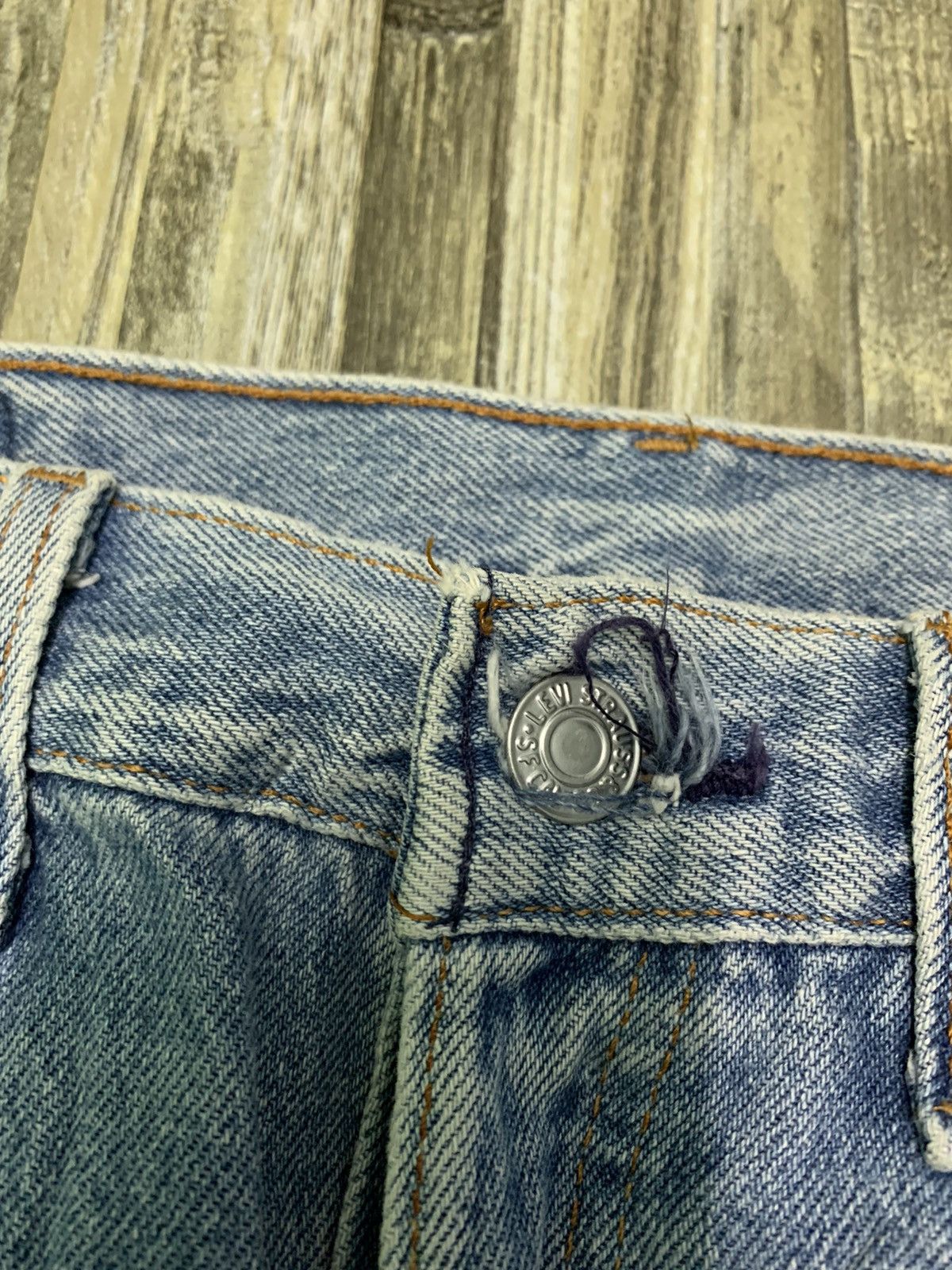 Levi's Super Rare Vintage 90’s Levi’s Single R Light Blue Jeans Size US 33 - 4 Thumbnail