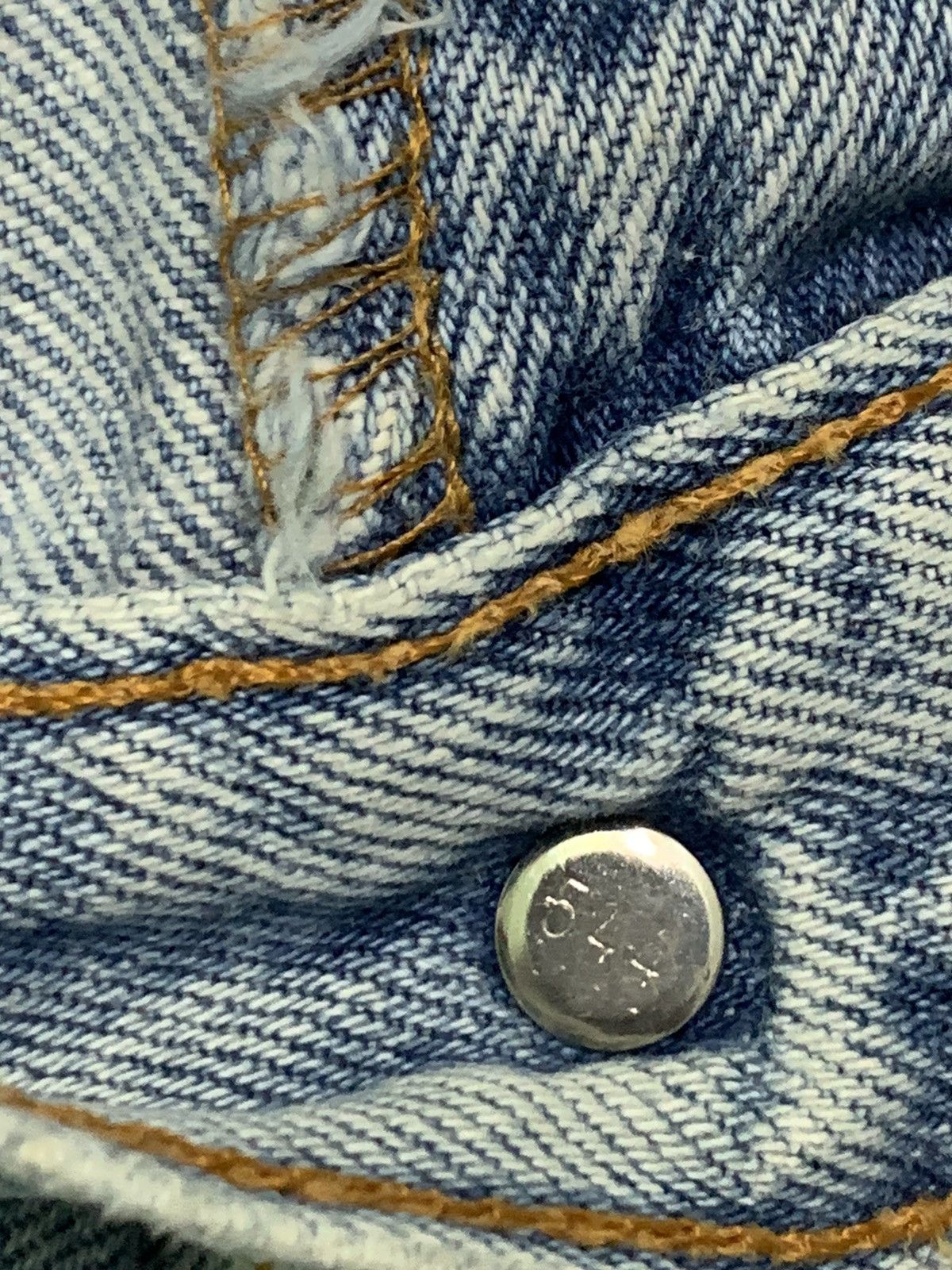 Levi's Super Rare Vintage 90’s Levi’s Single R Light Blue Jeans Size US 33 - 7 Thumbnail