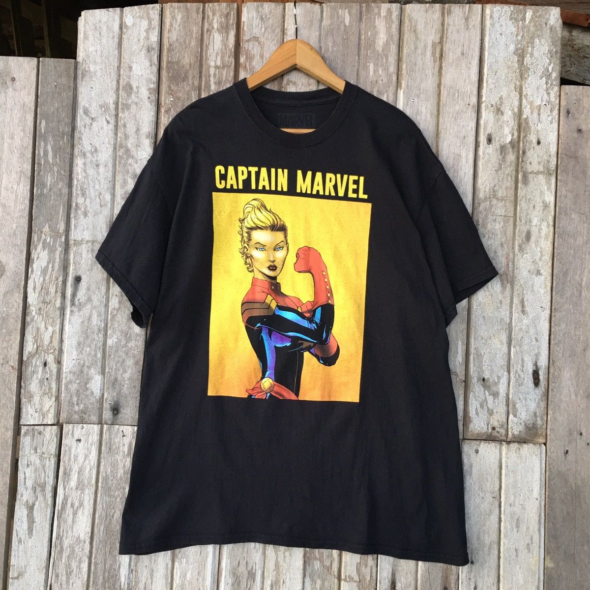 Marvel Comics Thrashed Distressed Captain Marvel Comics ERD GRUNGE FADED T Size US XL / EU 56 / 4 - 1 Thumbnail
