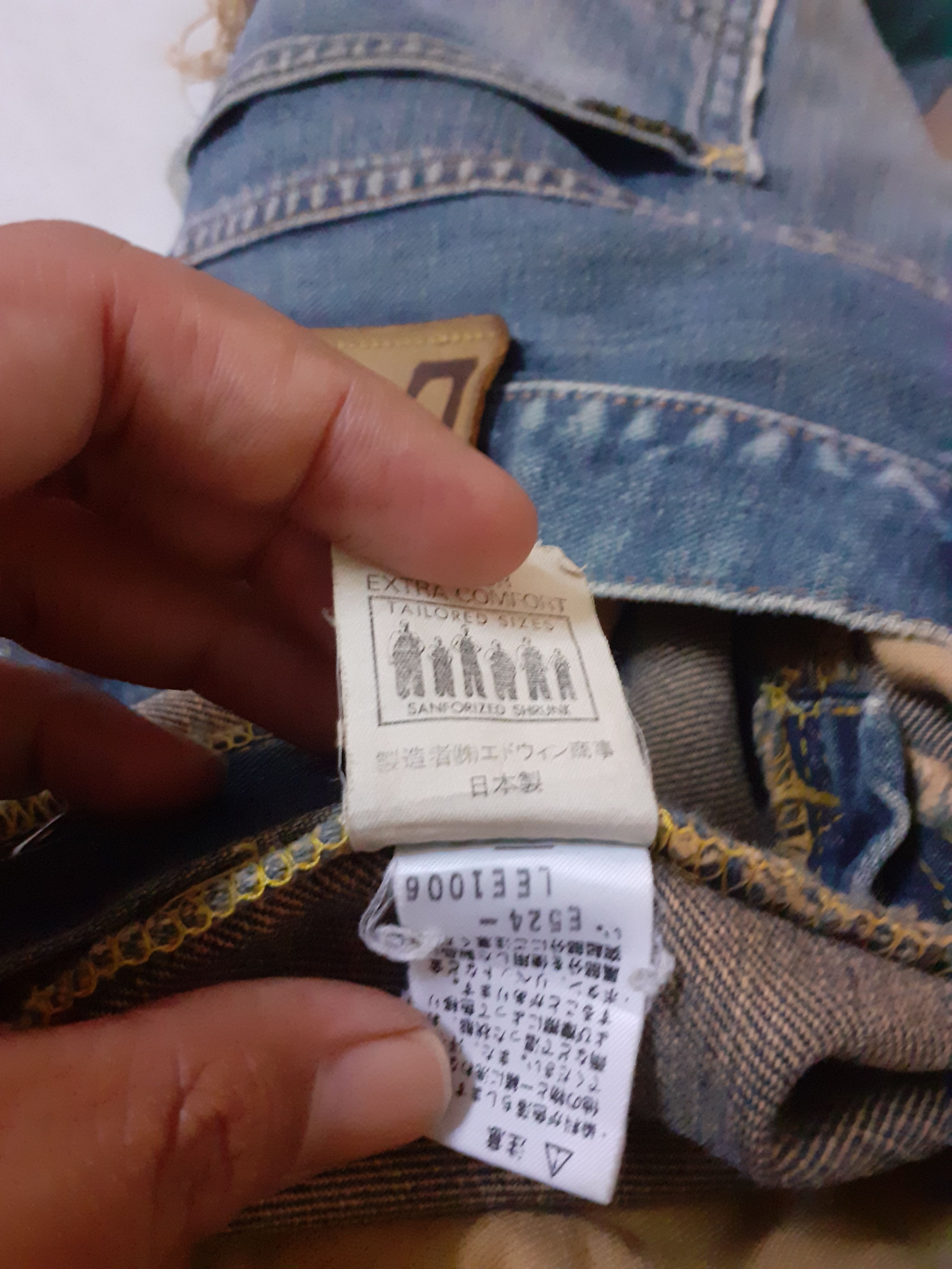 Lee Very Rare Distressed Vintage Lee Half Selvedge Jeans Size US 31 - 12 Thumbnail