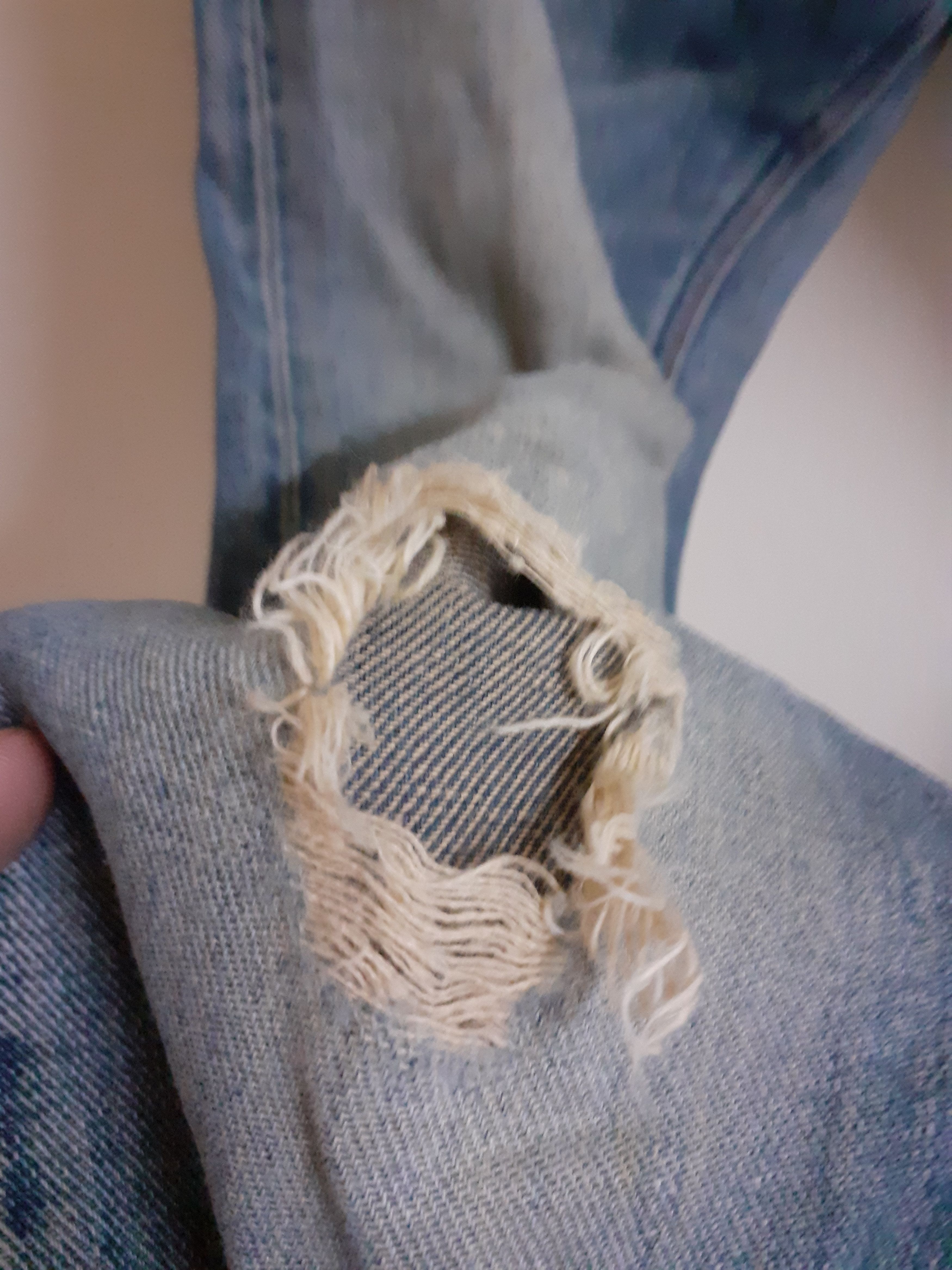 Lee Very Rare Distressed Vintage Lee Half Selvedge Jeans Size US 31 - 5 Thumbnail