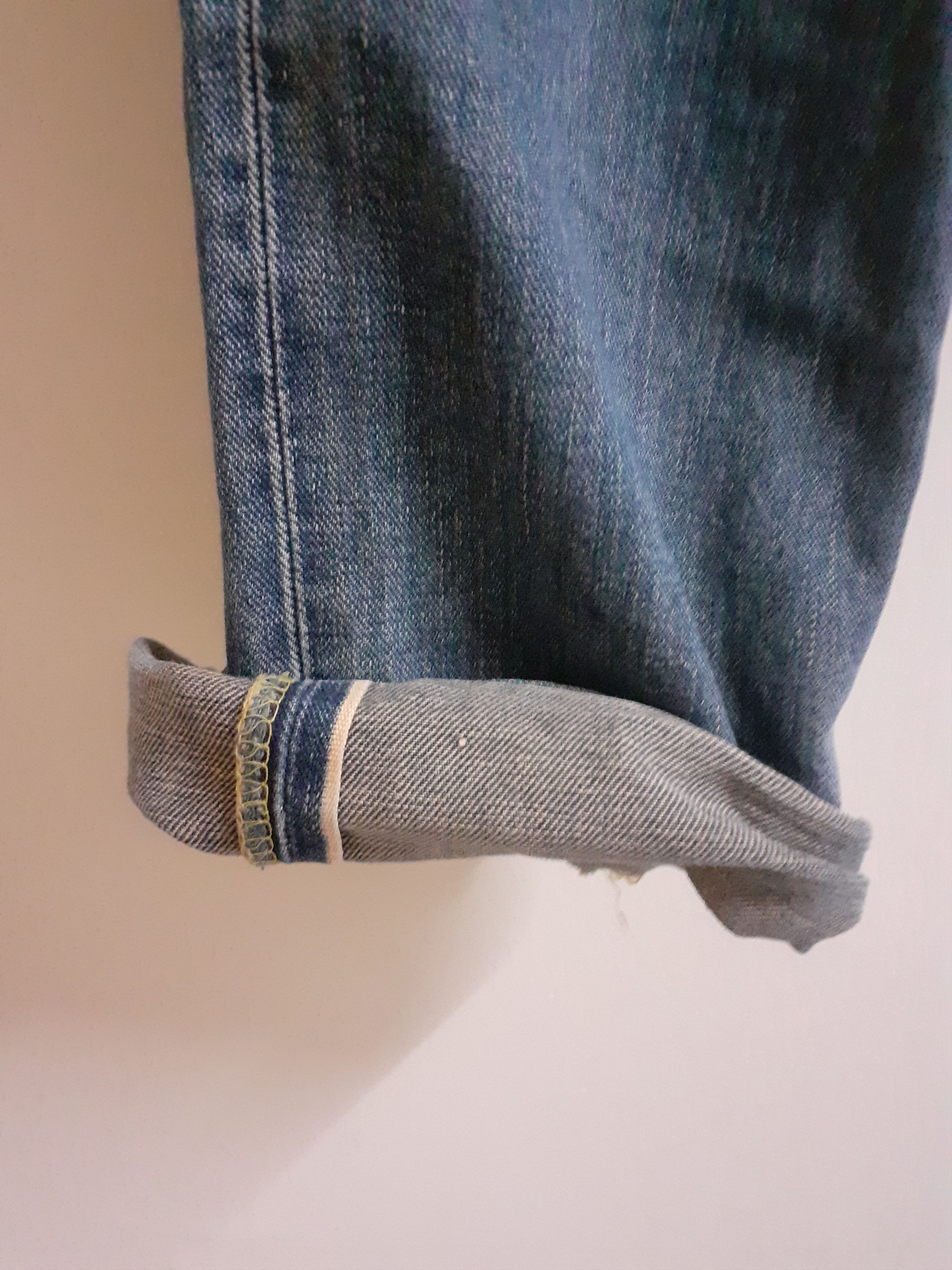 Lee Very Rare Distressed Vintage Lee Half Selvedge Jeans Size US 31 - 4 Thumbnail