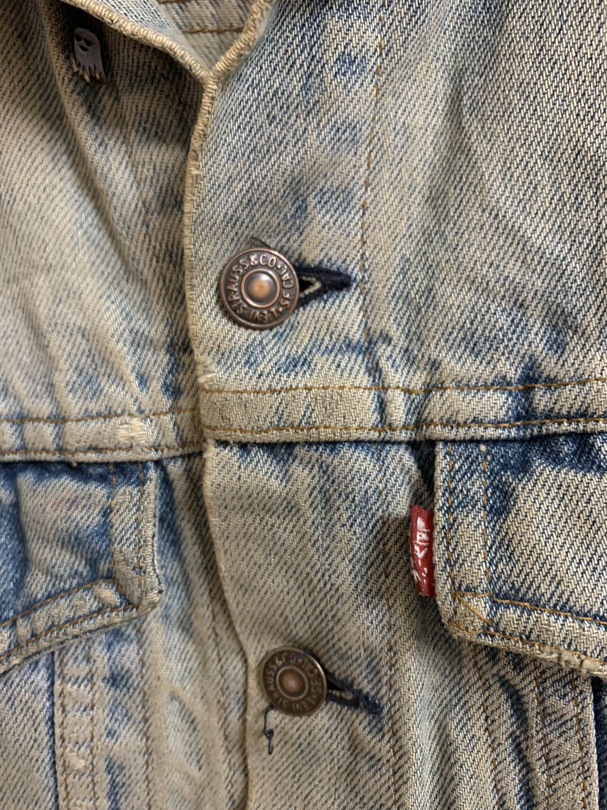 Levi's Vintage 80’s Levis Trucker Flare Denim Jacket Size US M / EU 48-50 / 2 - 8 Thumbnail