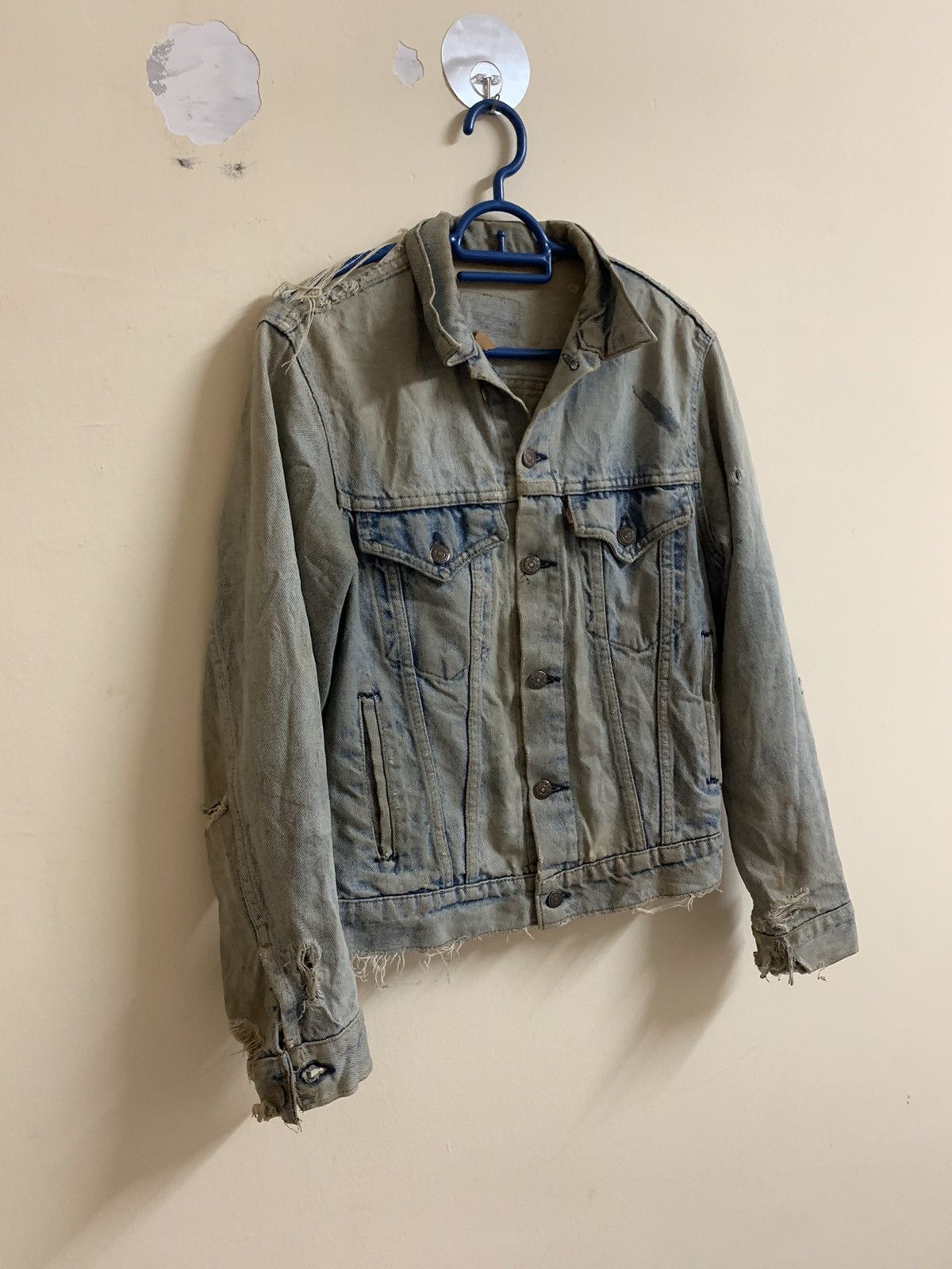 Levi's Vintage 80’s Levis Trucker Flare Denim Jacket Size US M / EU 48-50 / 2 - 7 Thumbnail