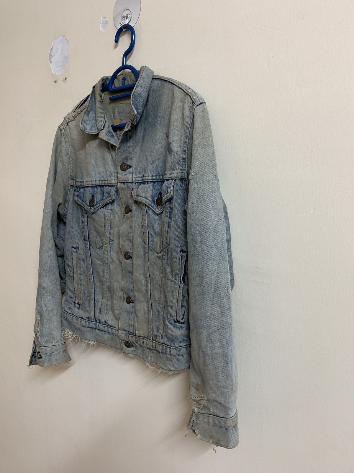 Levi's Vintage 80’s Levis Trucker Flare Denim Jacket Size US M / EU 48-50 / 2 - 6 Thumbnail
