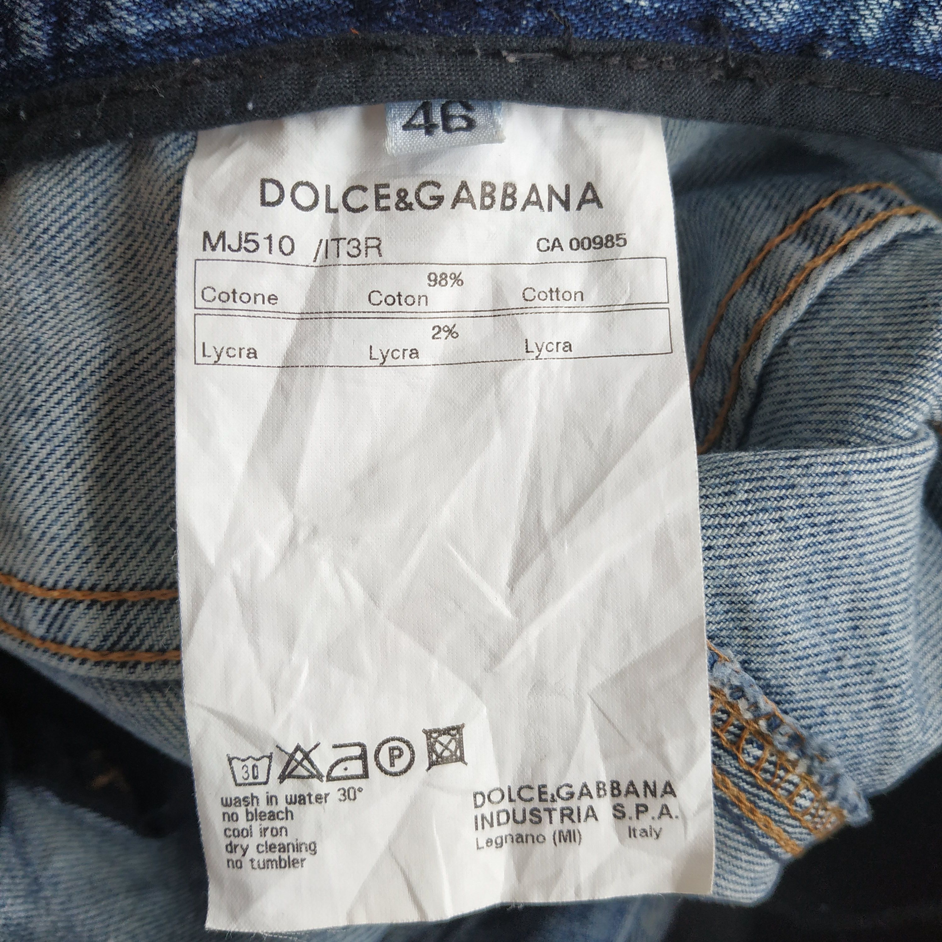 Dolce & Gabbana × Vintage DENIM DISTRESSED DOLCE & GABBANA Size US 34 / EU 50 - 10 Thumbnail