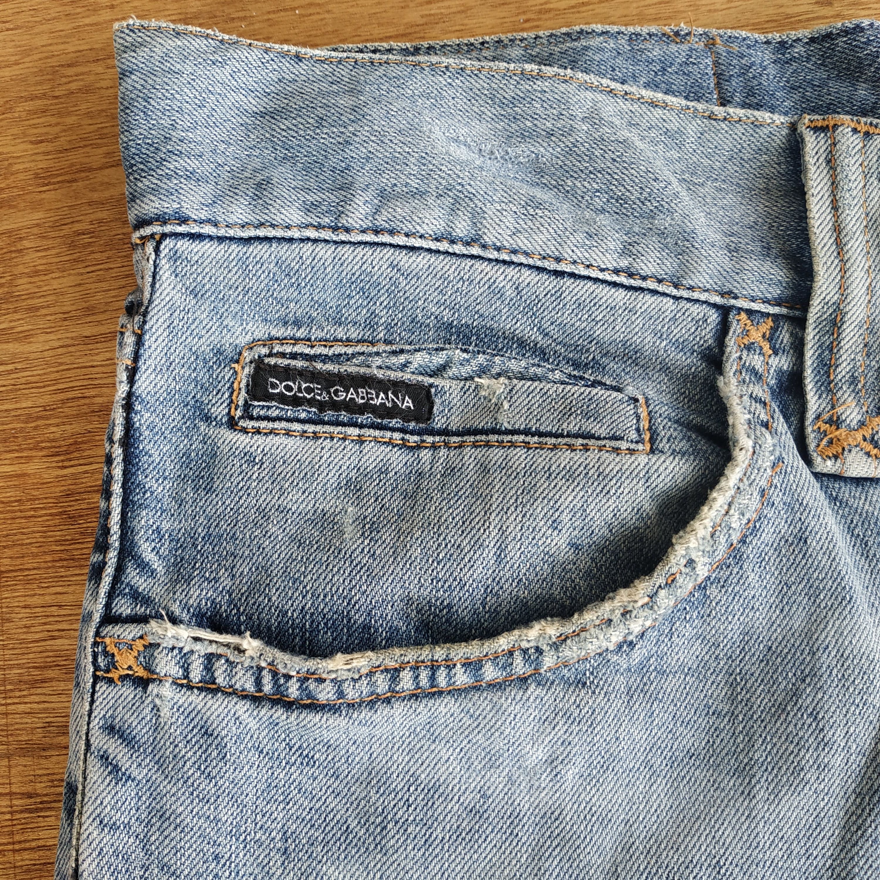 Dolce & Gabbana × Vintage DENIM DISTRESSED DOLCE & GABBANA Size US 34 / EU 50 - 5 Thumbnail