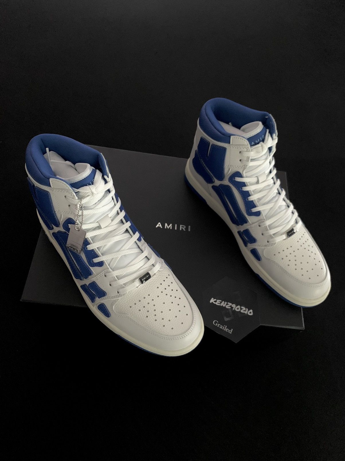 Amiri AMIRI Blue Skel Top Sneakers Size US 12 / EU 45 - 1 Thumbnail