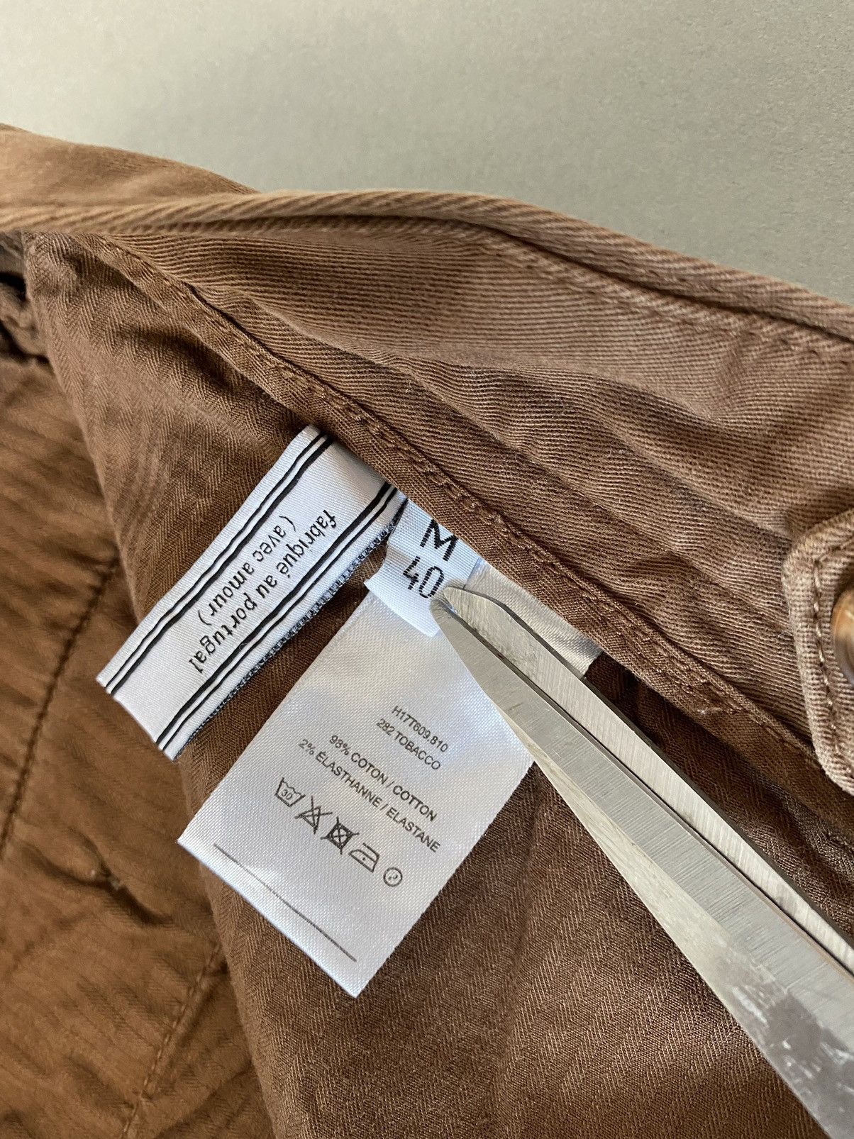 AMI Ami brown chino pants small logo Paris Alexandre Mattiussi Size US 30 / EU 46 - 4 Thumbnail