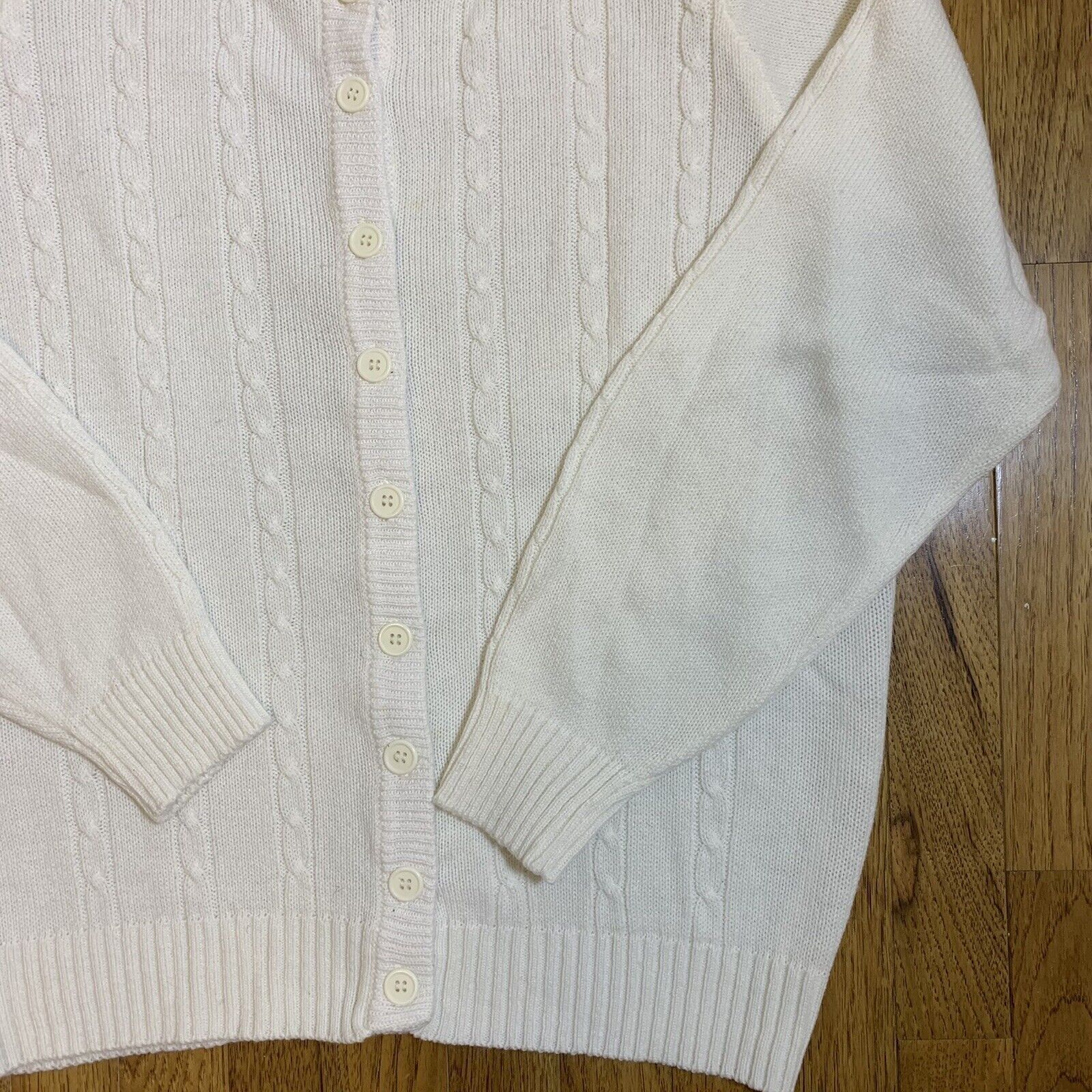 Other × Vintage Vintage Life's Little Extras Chunky Cable Cardigan Sweater Size M / US 6-8 / IT 42-44 - 3 Thumbnail