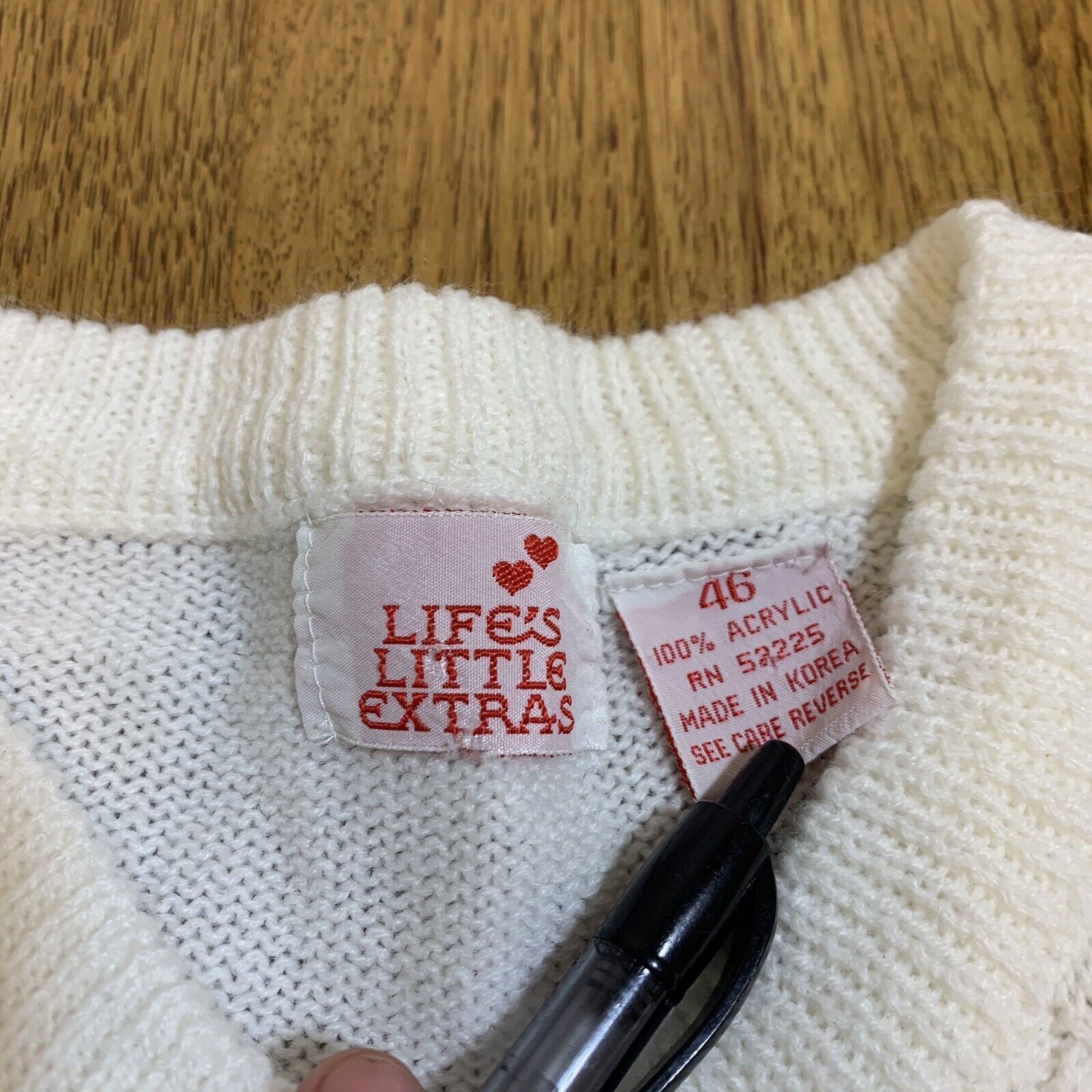 Other × Vintage Vintage Life's Little Extras Chunky Cable Cardigan Sweater Size M / US 6-8 / IT 42-44 - 2 Thumbnail