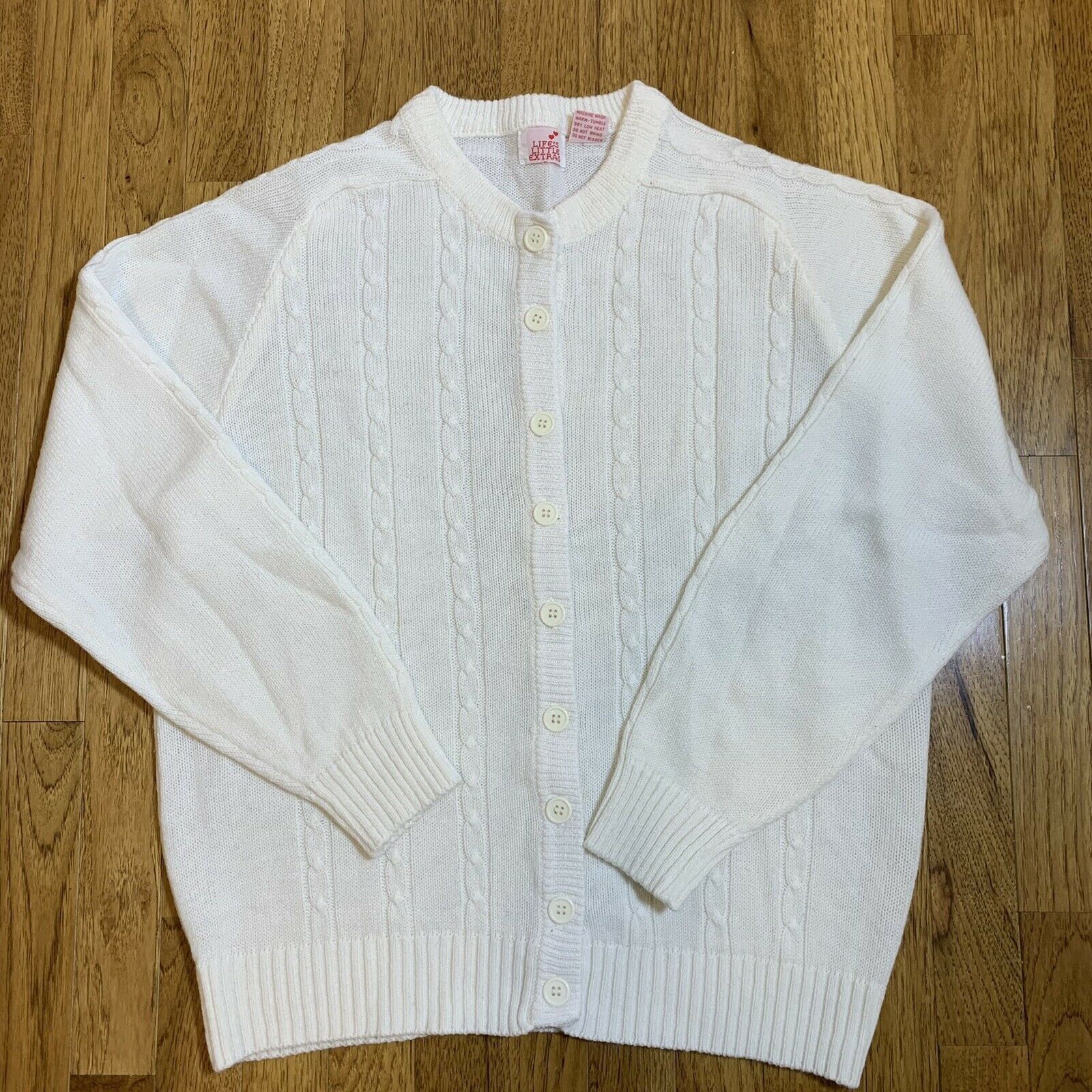 Other × Vintage Vintage Life's Little Extras Chunky Cable Cardigan Sweater Size M / US 6-8 / IT 42-44 - 1 Thumbnail