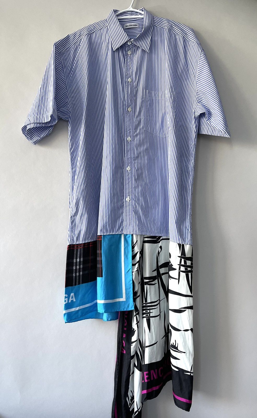 Balenciaga Long Dress Shirt Dress