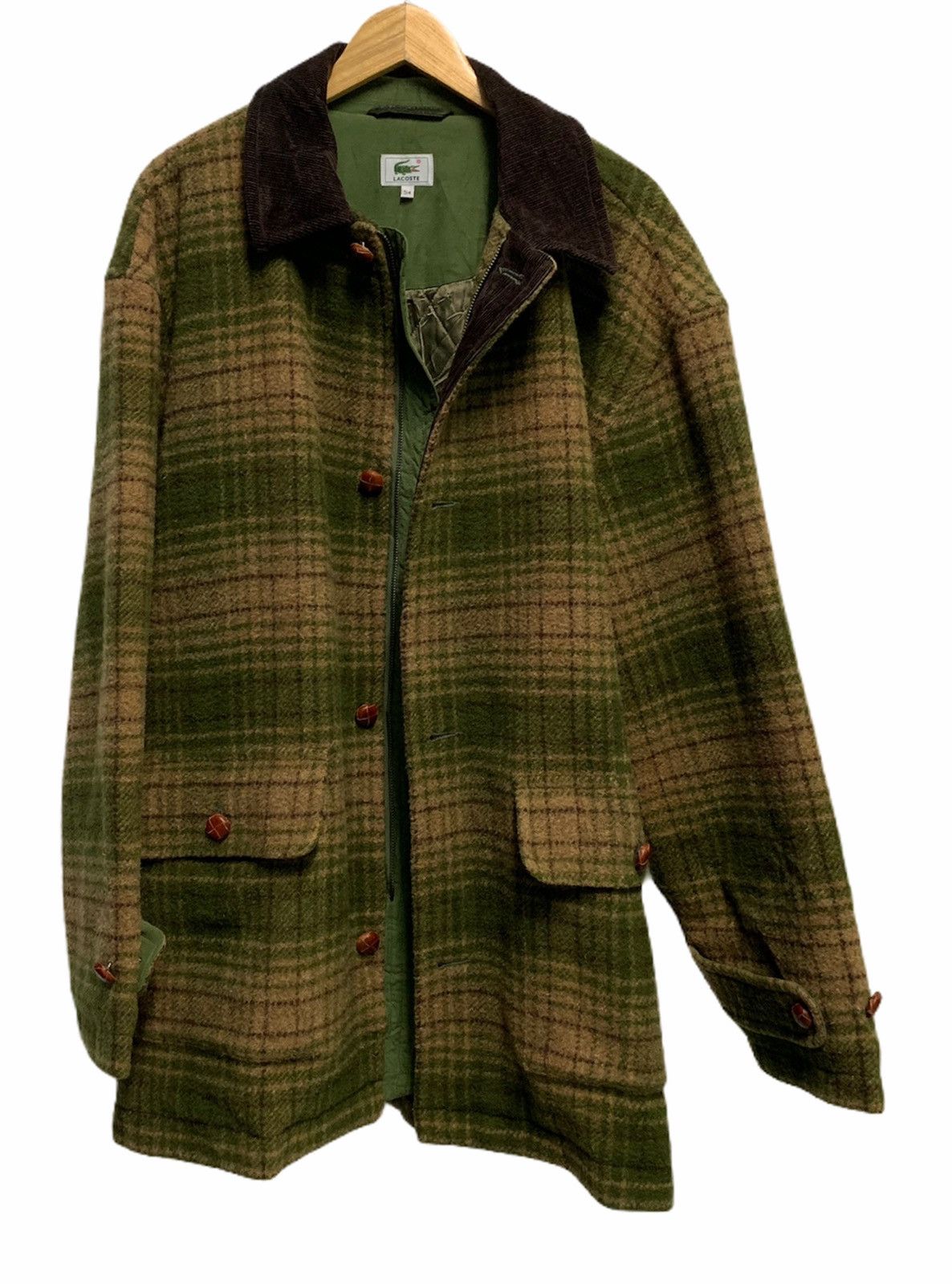 Lacoste × Vintage RARE ‼️ Lacoste Checked Wool Fabric Vintage Jacket Size US L / EU 52-54 / 3 - 4 Thumbnail