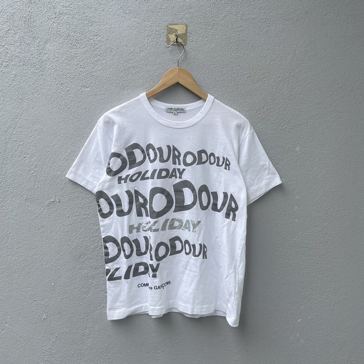 image of Cdg Cdg Cdg x Comme Des Garcons Odour Holiday Ad2019 Tee Shirt in White, Men's (Size Large)