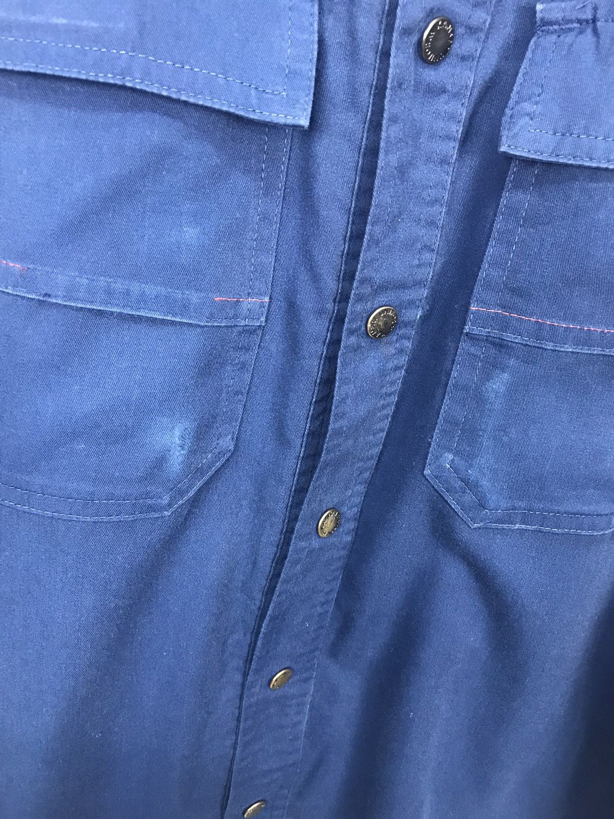Japanese Brand × Kansai Yamamoto Distressed Kansai uniform snap button shirt Size US M / EU 48-50 / 2 - 5 Thumbnail