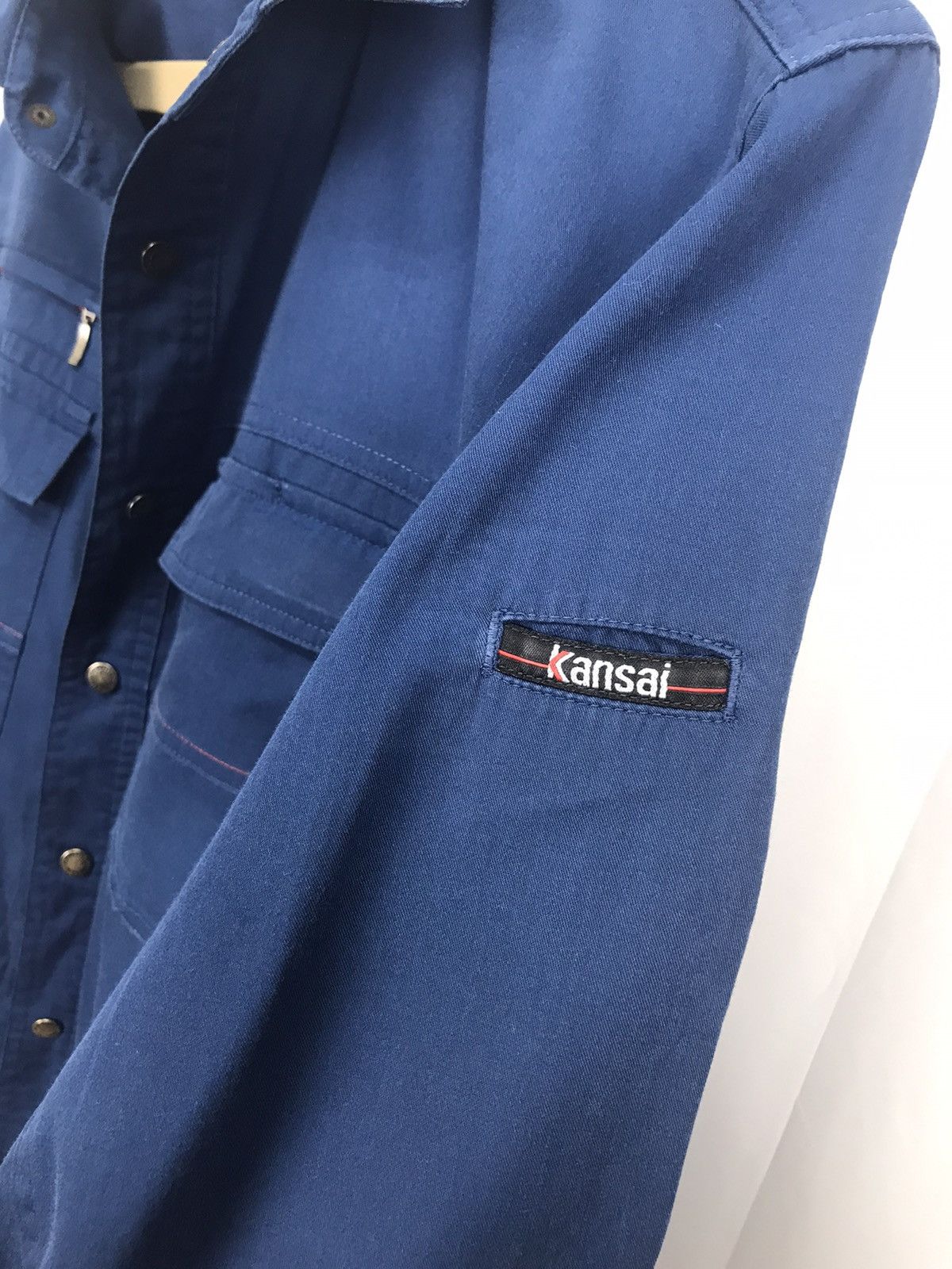 Japanese Brand × Kansai Yamamoto Distressed Kansai uniform snap button shirt Size US M / EU 48-50 / 2 - 4 Thumbnail