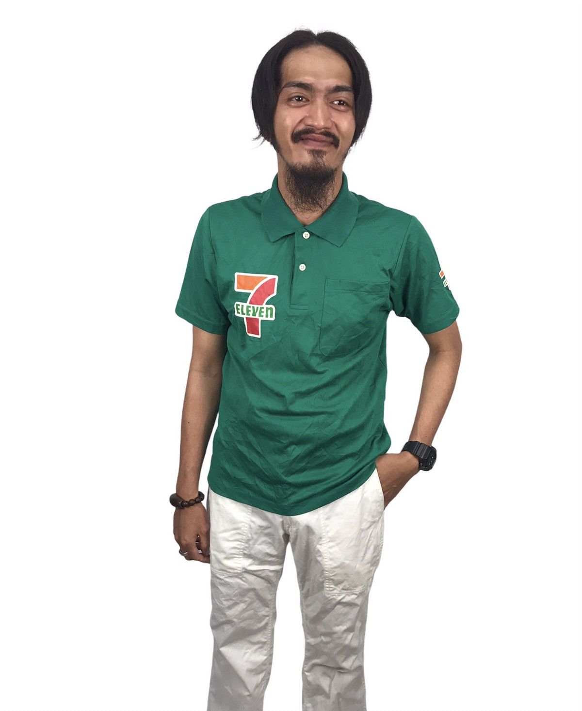 Japanese Brand × Vintage Vintage 7-eleven polo tee Size US M / EU 48-50 / 2 - 3 Thumbnail