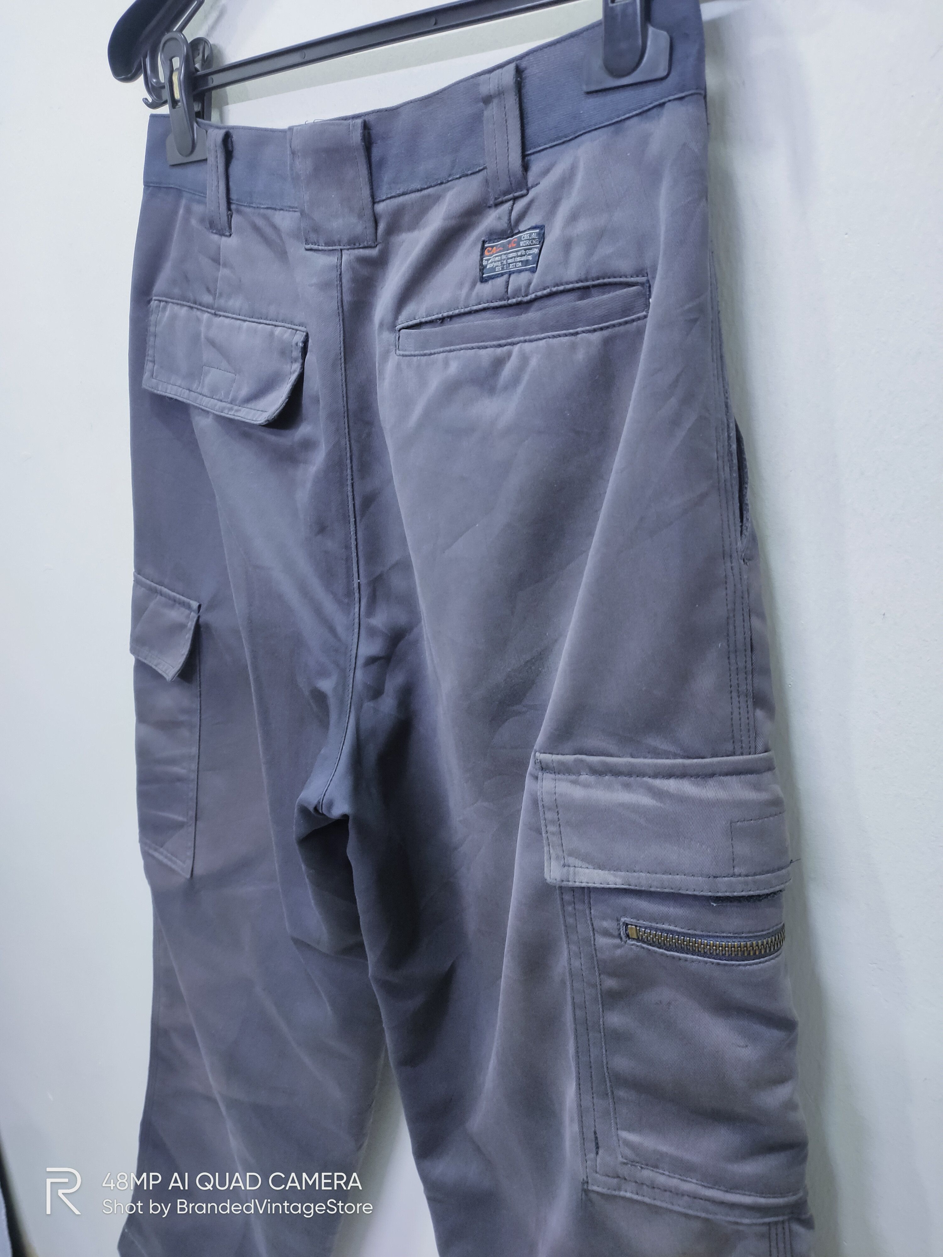 Japanese Brand CALJAC Faded Multipocket Workwear Casual Trouser Cargo Pant Size US 29 - 11 Thumbnail