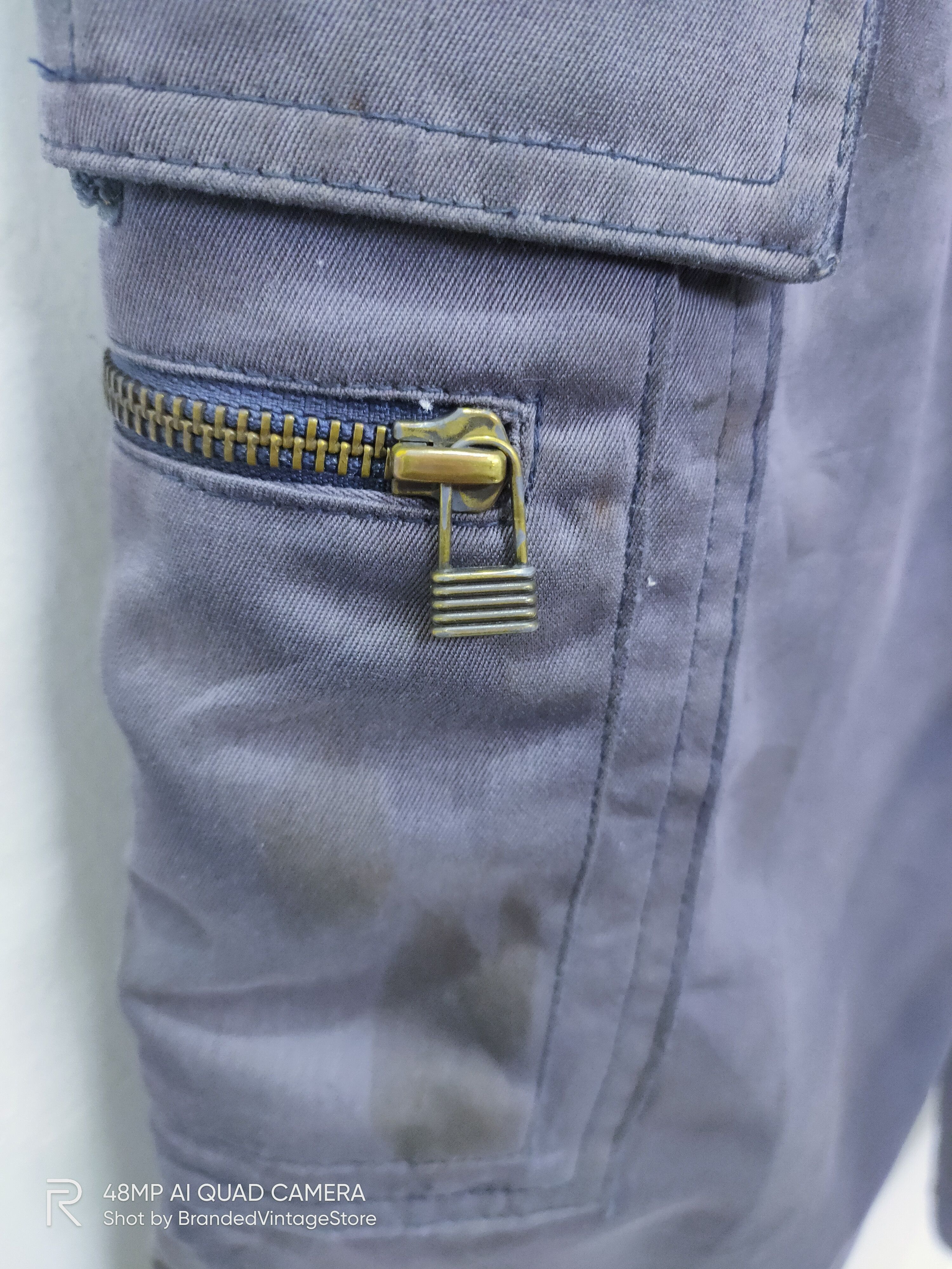 Japanese Brand CALJAC Faded Multipocket Workwear Casual Trouser Cargo Pant Size US 29 - 14 Thumbnail