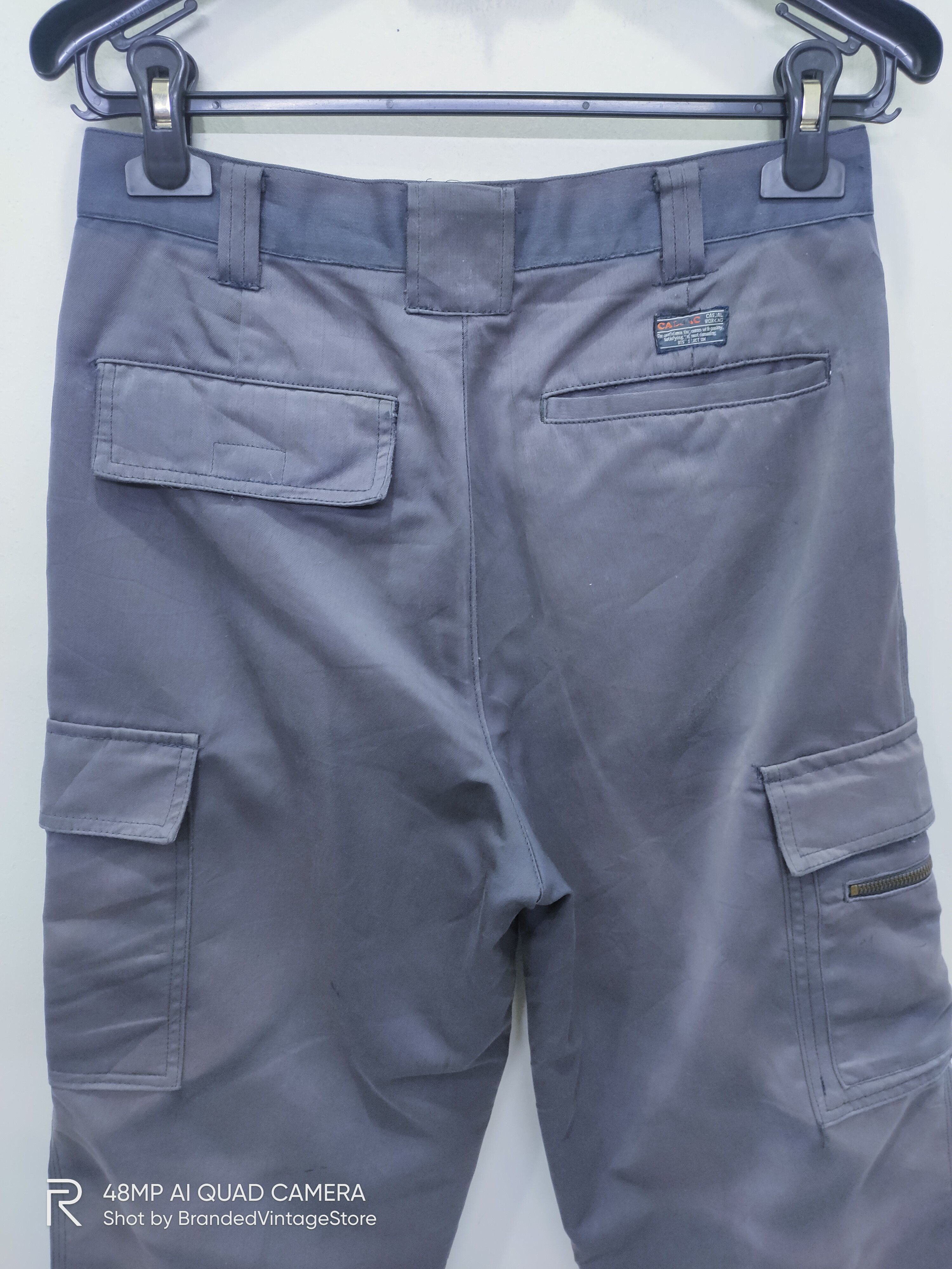 Japanese Brand CALJAC Faded Multipocket Workwear Casual Trouser Cargo Pant Size US 29 - 8 Thumbnail