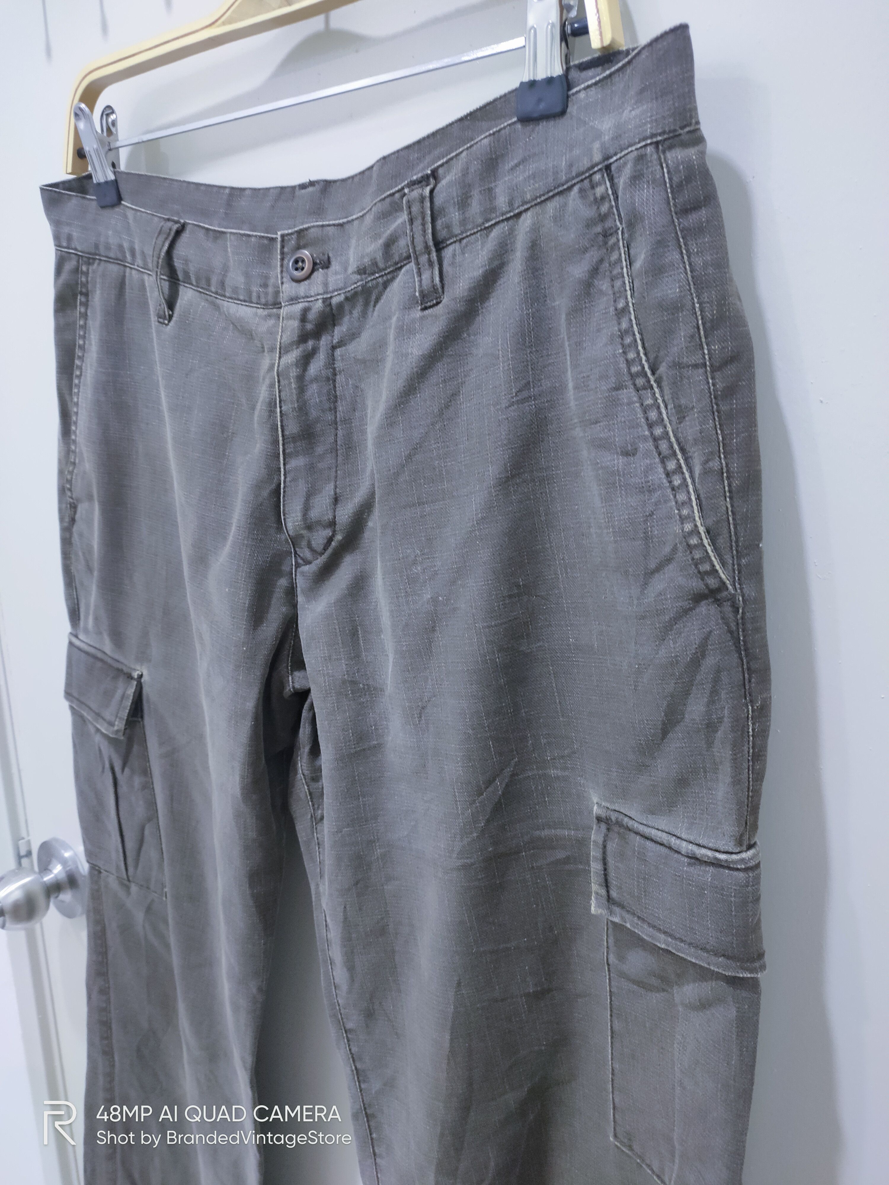 Japanese Brand Vintage ABAHOUSE Unique Pattern Utility Tactical Cargo Pant Size US 34 / EU 50 - 9 Thumbnail