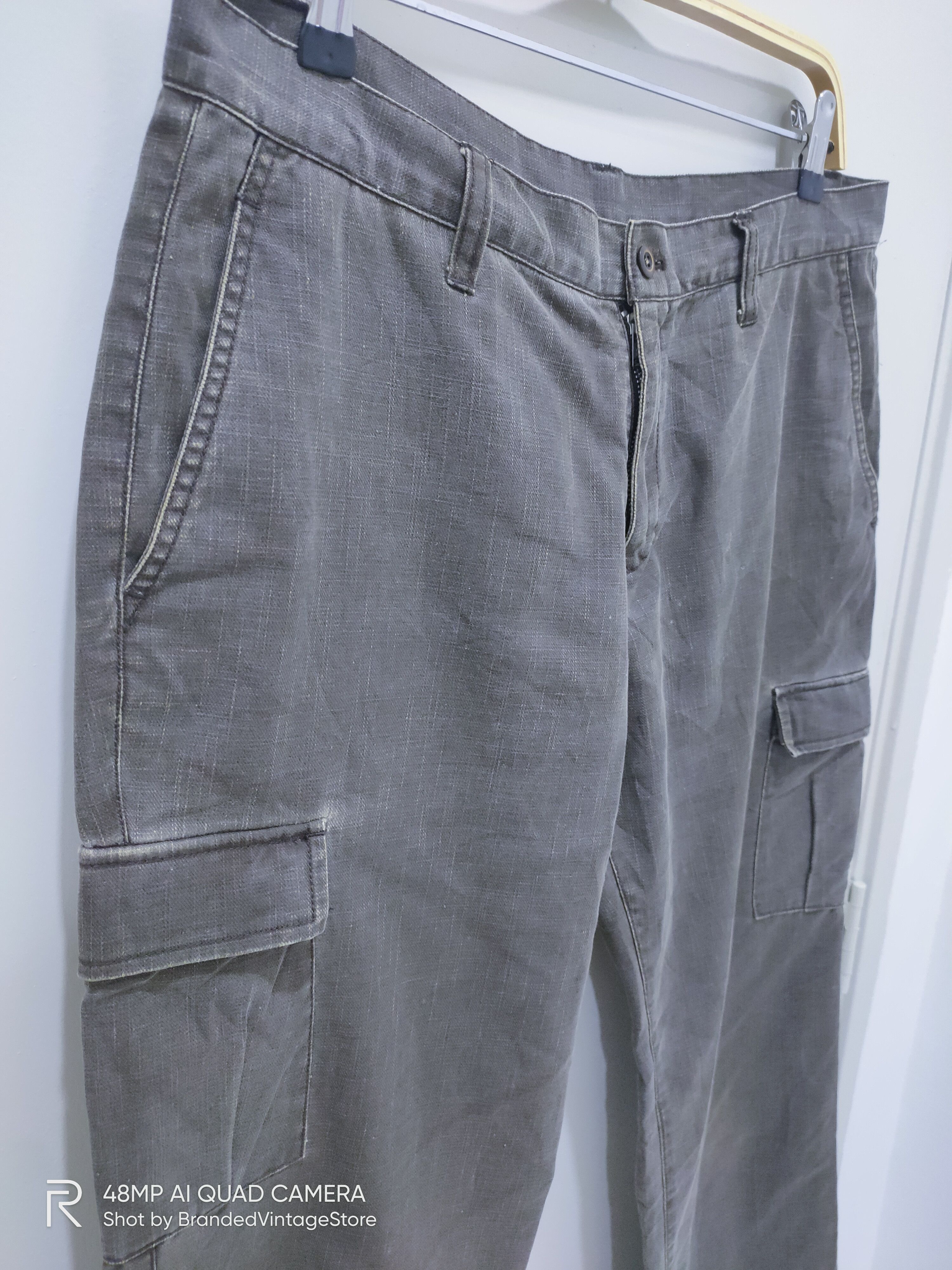 Japanese Brand Vintage ABAHOUSE Unique Pattern Utility Tactical Cargo Pant Size US 34 / EU 50 - 6 Thumbnail