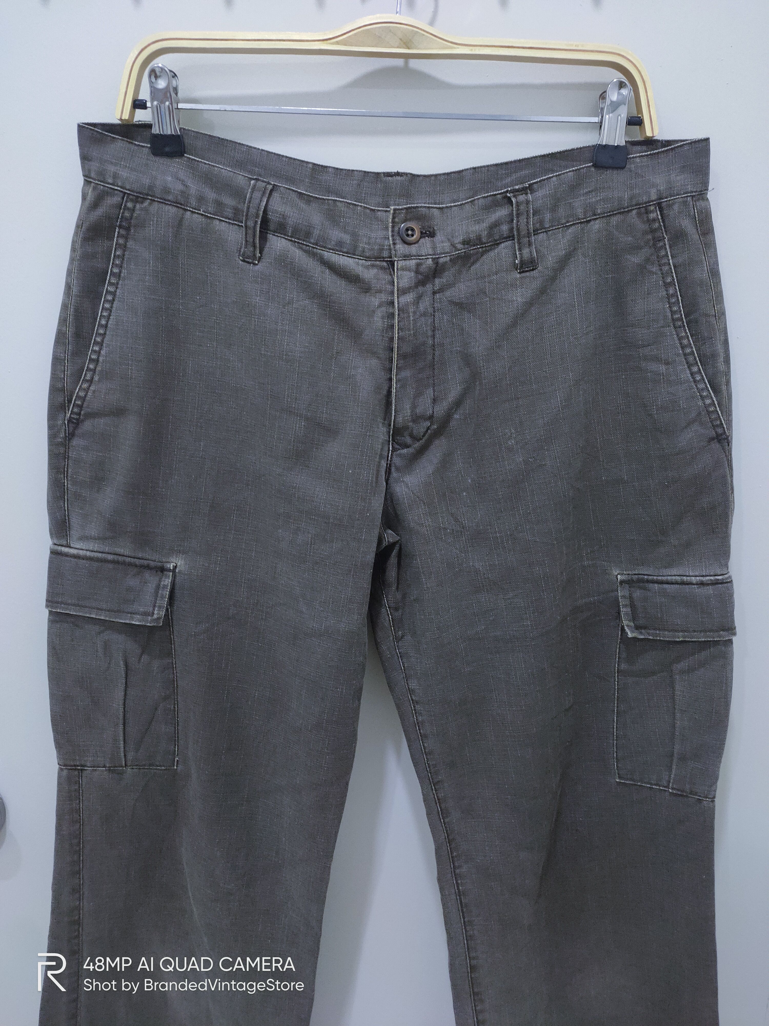 Japanese Brand Vintage ABAHOUSE Unique Pattern Utility Tactical Cargo Pant Size US 34 / EU 50 - 4 Thumbnail