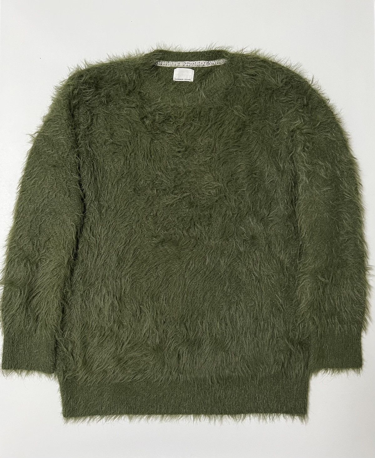 Number (N)ine Number Nine mohair knit sweater olive size 3 Size US L / EU 52-54 / 3 - 1 Thumbnail